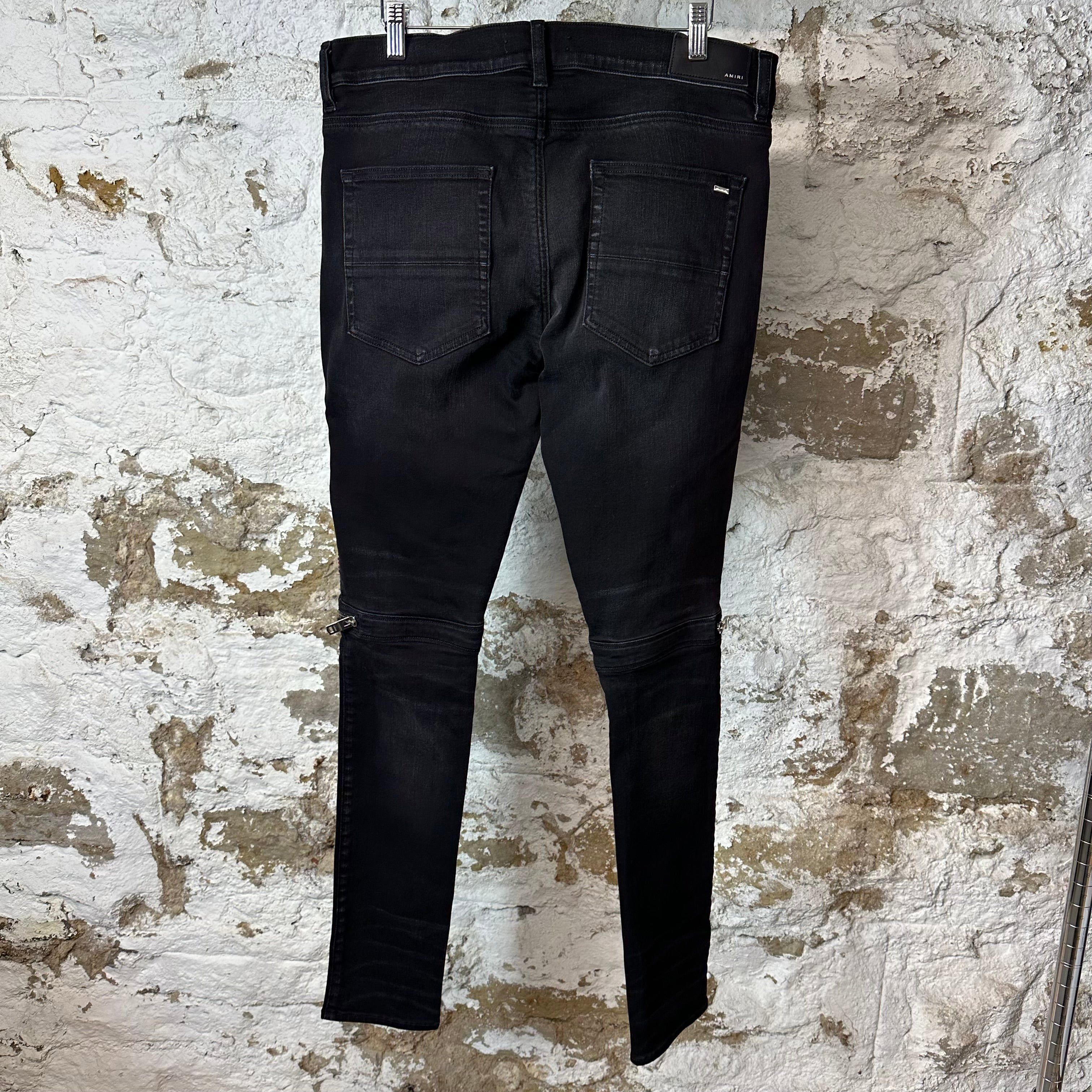 Amiri Amiri MX2 Pink Red Patch Black Denim Jeans Sz 34 Size US 34 / EU 50 - 2 Thumbnail