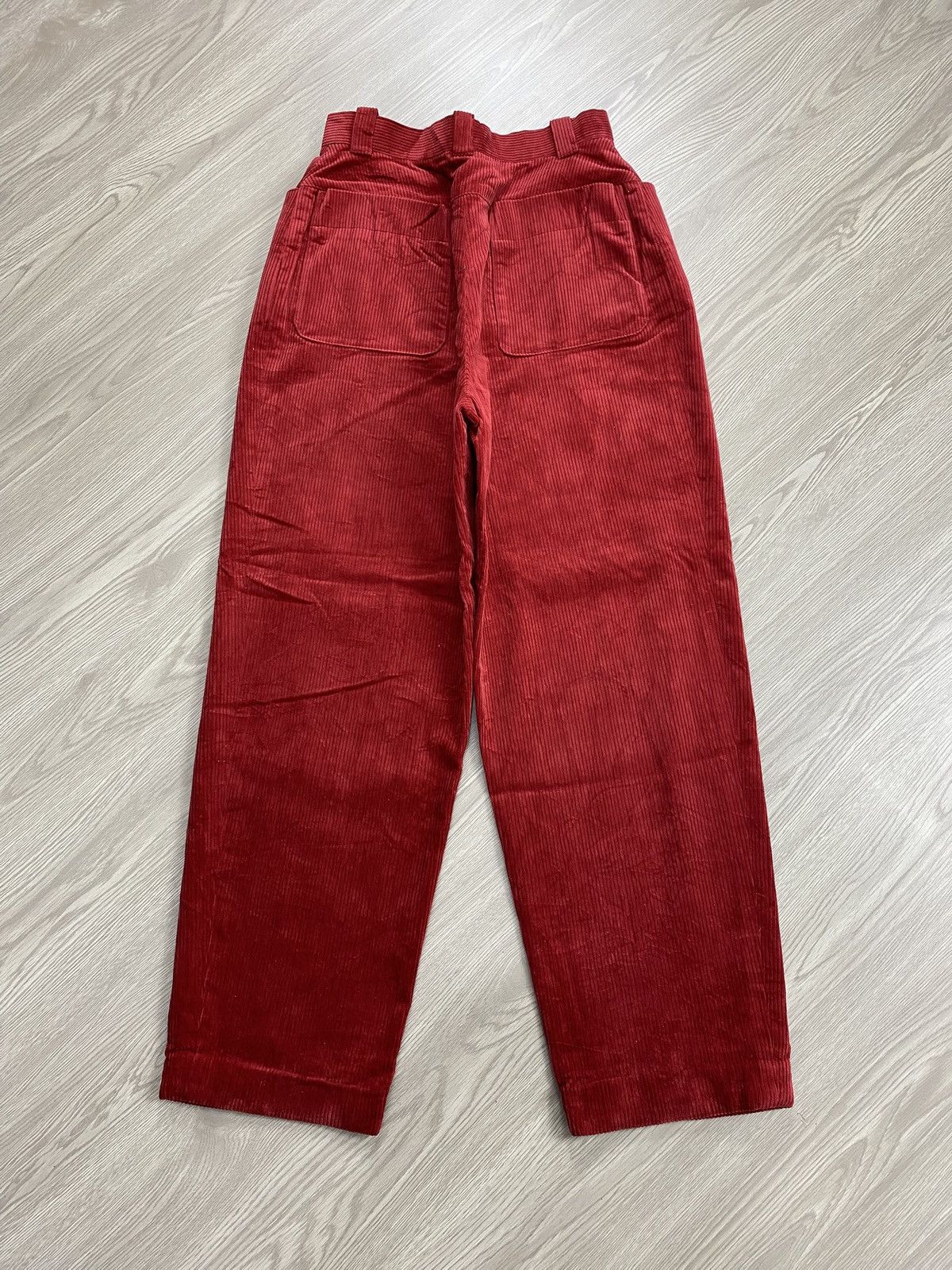 Christian Dior Monsieur 1990s Vintage Christian Dior Sport Red Corduroy Baggy Pants Size 38" / US 16 / IT 52 - 21 Thumbnail