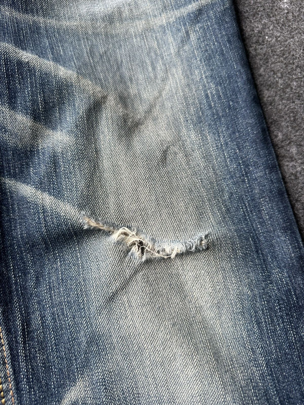 Edwin Vtg 90s Edwin Exclusive Distressed Denim 30x30 D222 Size US 30 / EU 46 - 8 Thumbnail
