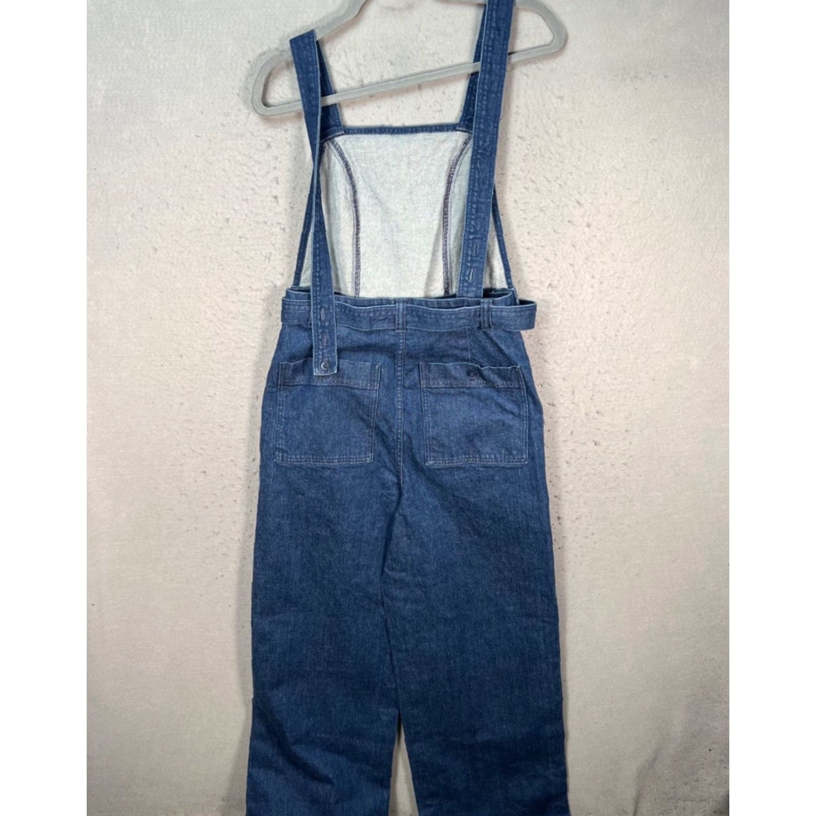 Madewell Madewell Denim Overalls Jumpsuit Womens 6 Blue Wide-Leg Belted Kid? Size 28" / US 6 / IT 42 - 2 Thumbnail