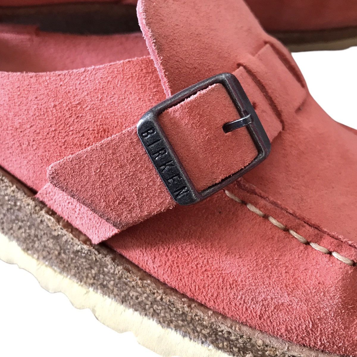 Birkenstock Birkenstock Buckley WMN Nubuck Leather Peach Slip-On Shoe Size US 7 / IT 37 - 5 Thumbnail