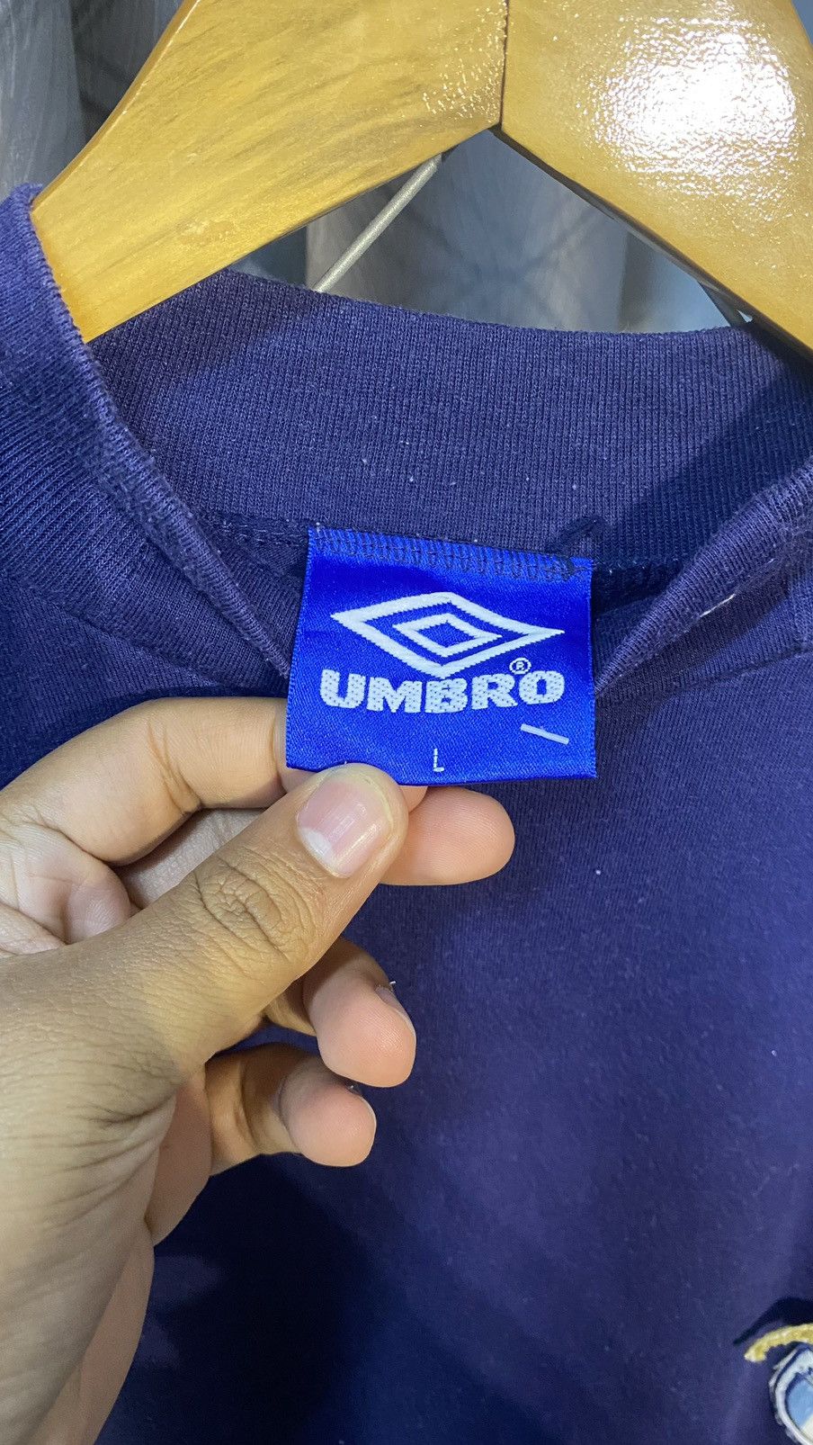 Umbro × Vintage VINTAGE 90's UMBRO SS LAZIO PRO TRAINING HIGH NECK LARGE Size US L / EU 52-54 / 3 - 4 Thumbnail