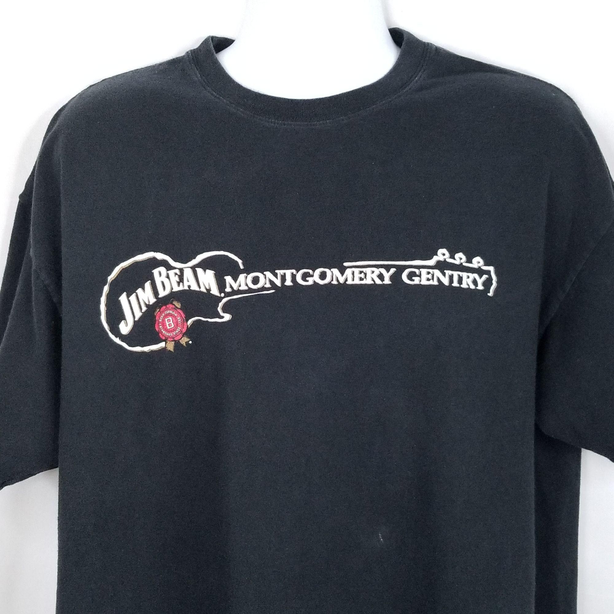 Hanes Montgomery Gentry Jim Beam Chicago Shirt XL Double Sided Size US XL / EU 56 / 4 - 3 Thumbnail