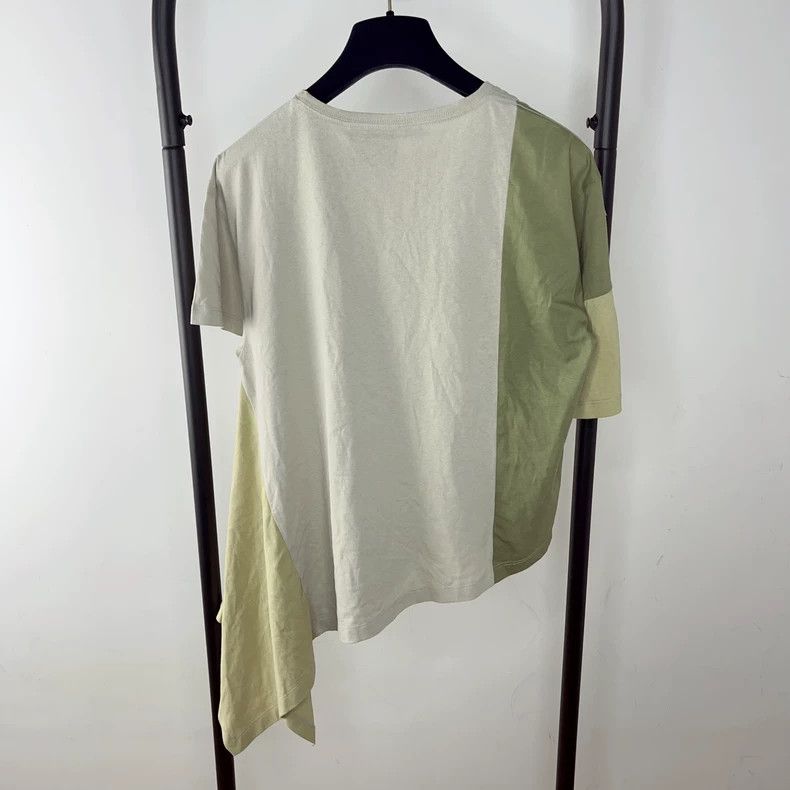 Loewe LOEWE Patchwork embroidery logo asymmetrical design T-shir Size S / US 4 / IT 40 - 2 Thumbnail