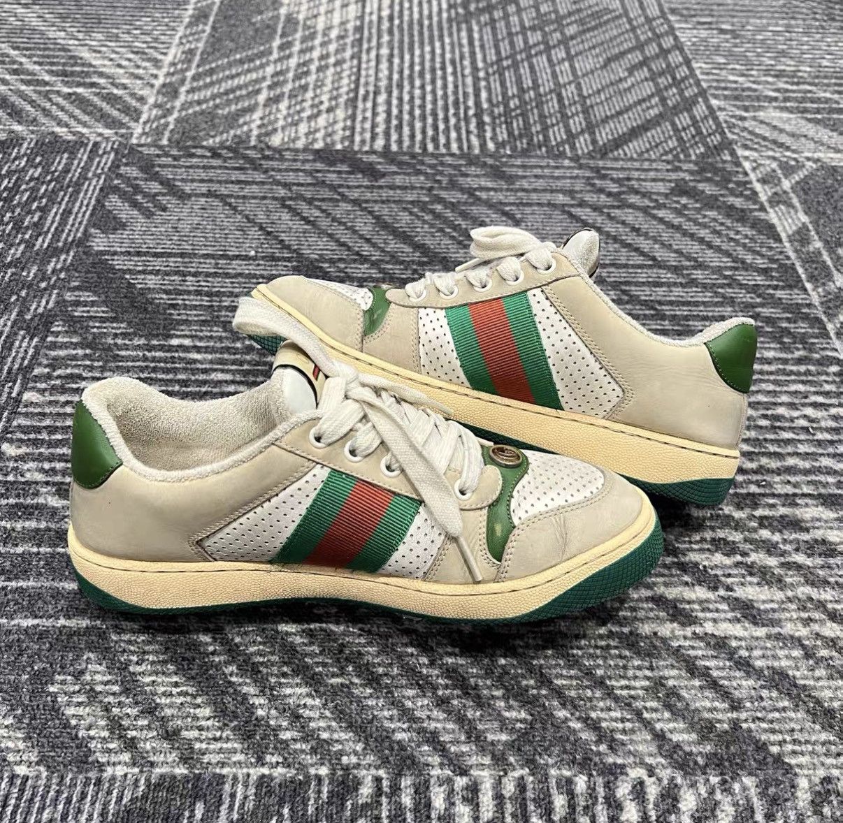 Gucci Gucci Screener Vintage Sneakers J42 Size US 7.5 / IT 37.5 - 5 Thumbnail