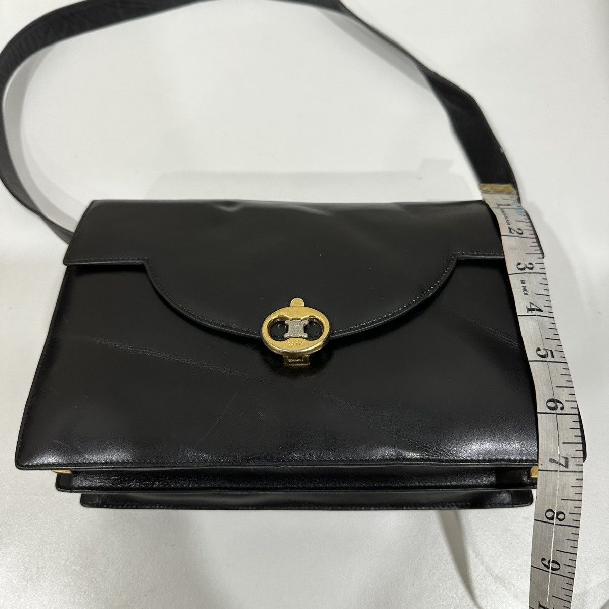 Celine CELINE BOX TRIOMPHE LEATHER SHOULDER BAG Size ONE SIZE - 11 Thumbnail