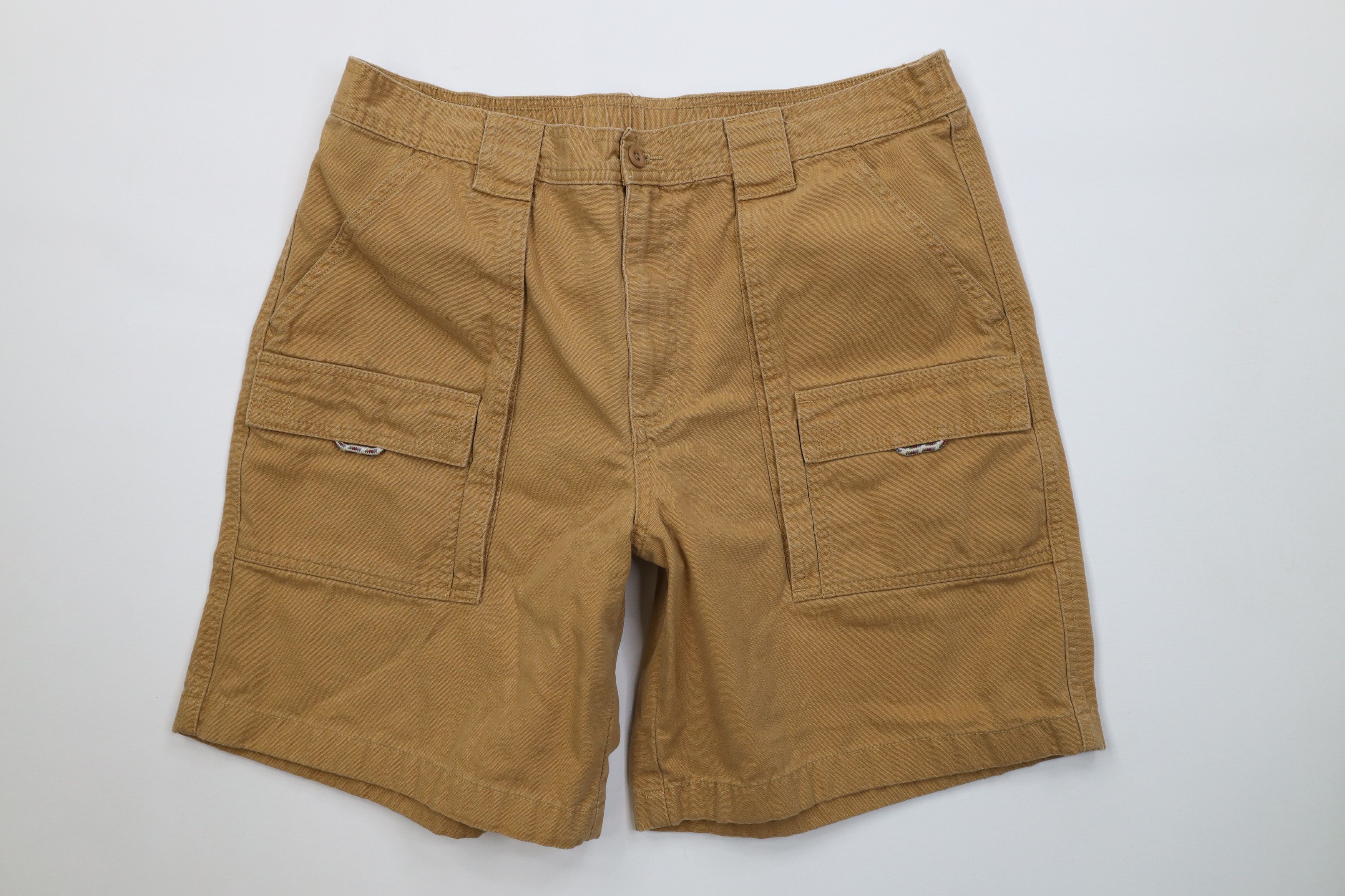 L.L. Bean Vintage LL Bean Above Knee Cargo Trekking Shorts Duck Brown Size US 36 / EU 52 - 1 Thumbnail