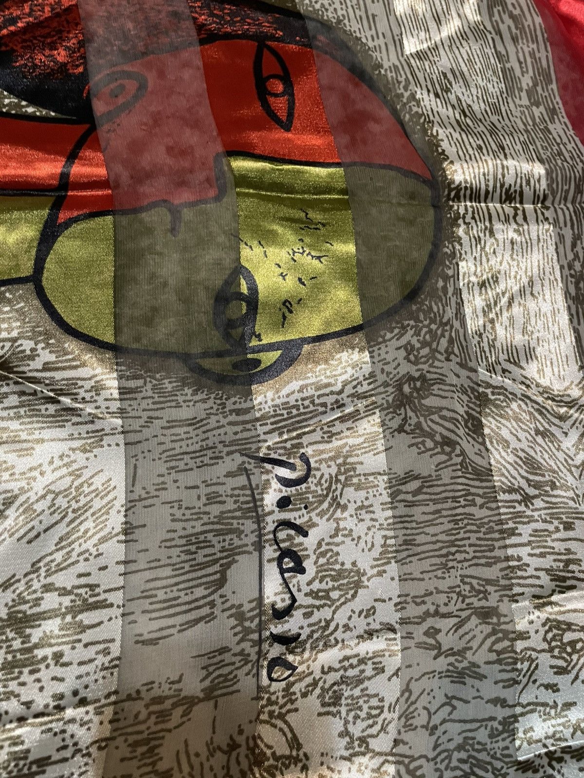 Vintage Picasso scarf bandanna tapestry Size ONE SIZE - 2 Thumbnail