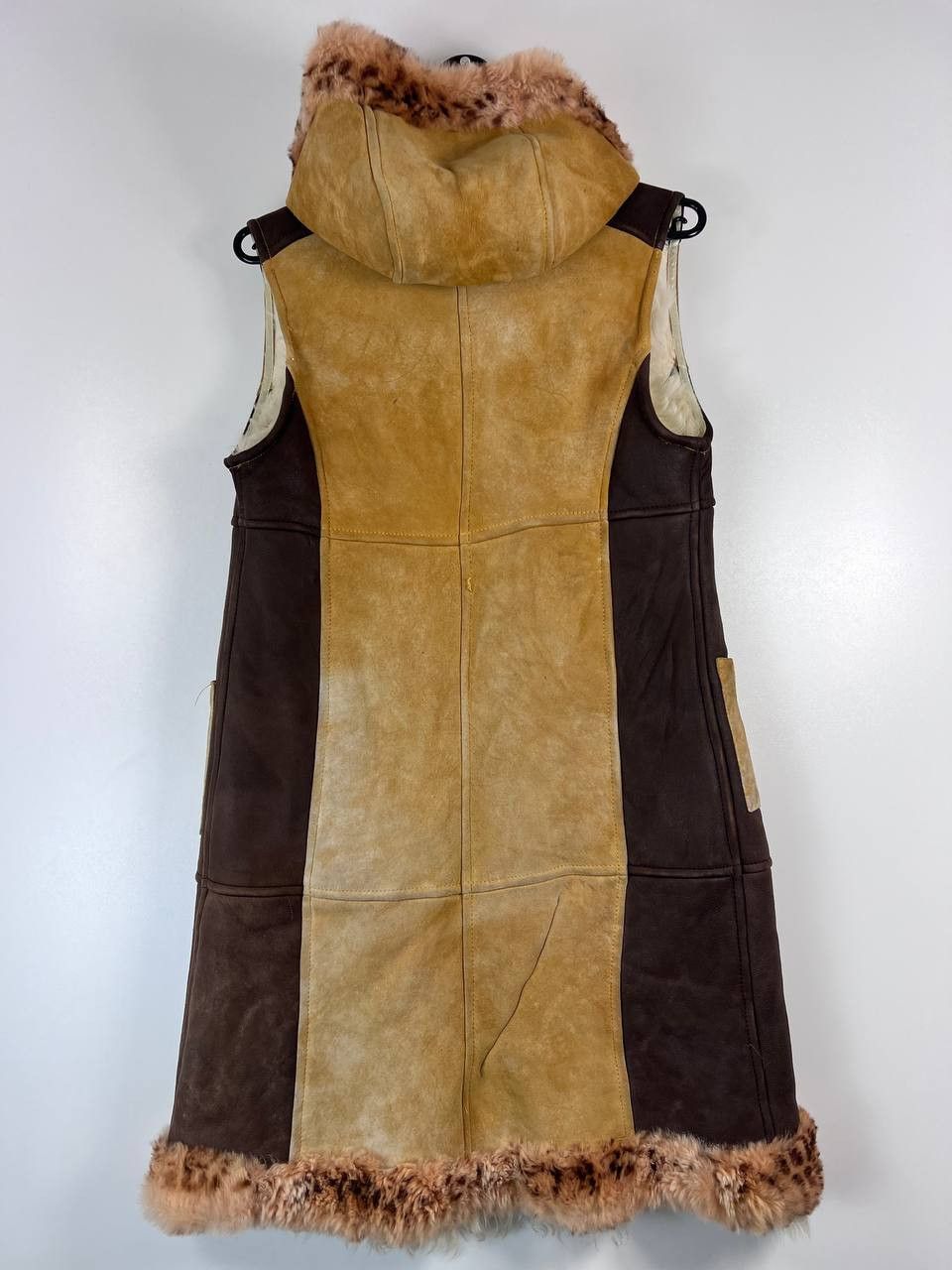 Dolce & Gabbana Dolce & Gabbana Shearling Suede Fur Hooded Vest Coat Size S Size S / US 4 / IT 40 - 8 Thumbnail