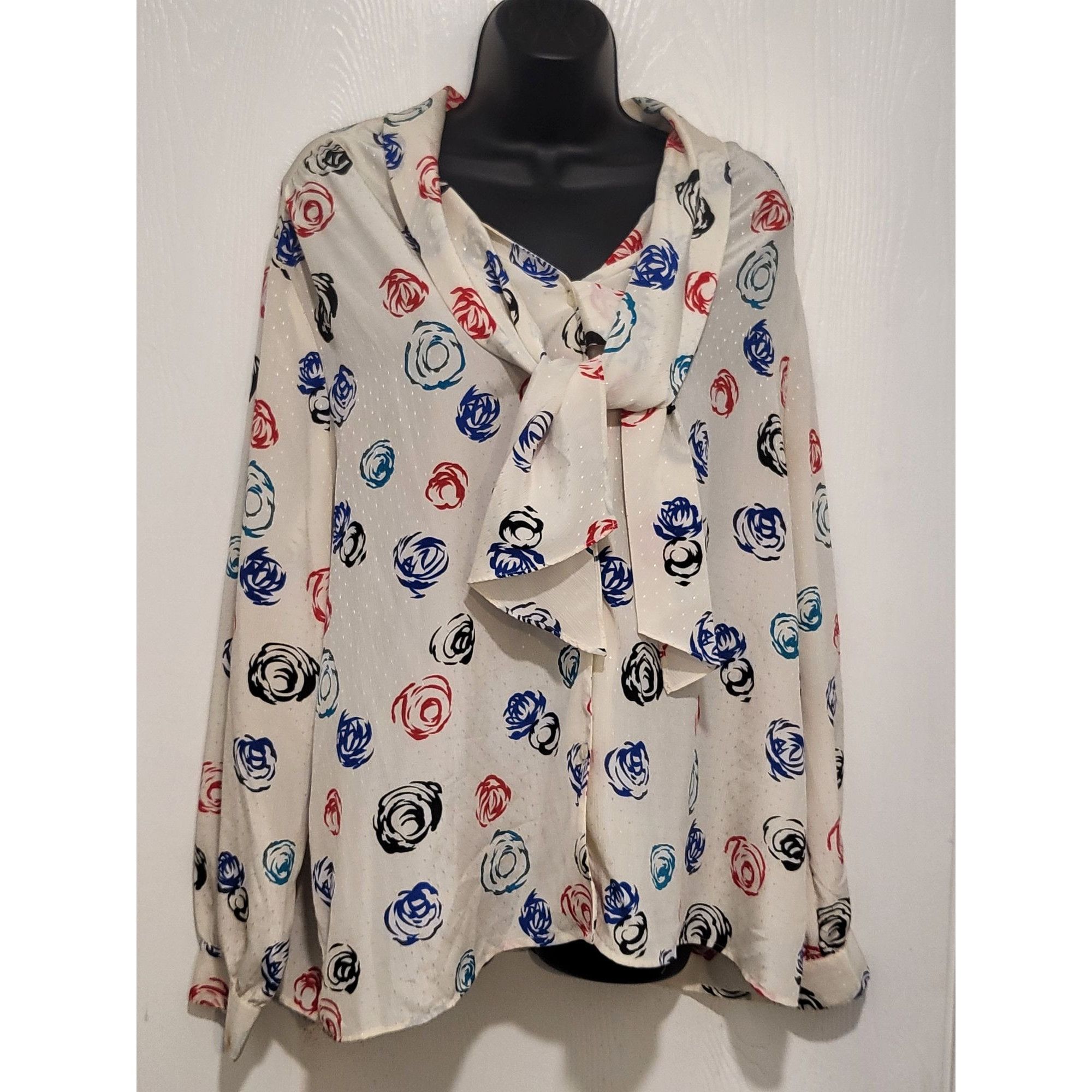 Vintage Vintage Personal II Rose Blouse Women Sz L 80S Long Sleeve O Size L / US 10 / IT 46 - 1 Thumbnail