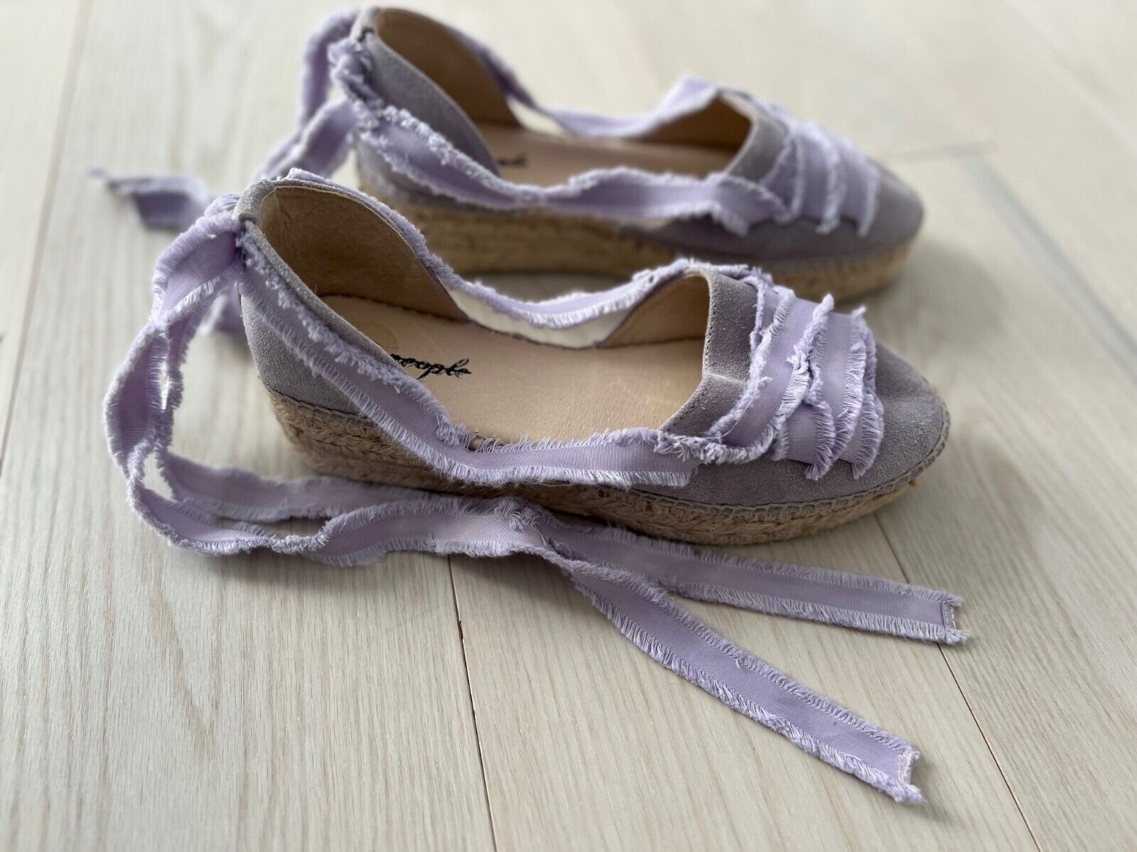 Free People Free People Destino Espadrille Platforms Lavender ( 39 ) Size US 9 / IT 39 - 3 Thumbnail