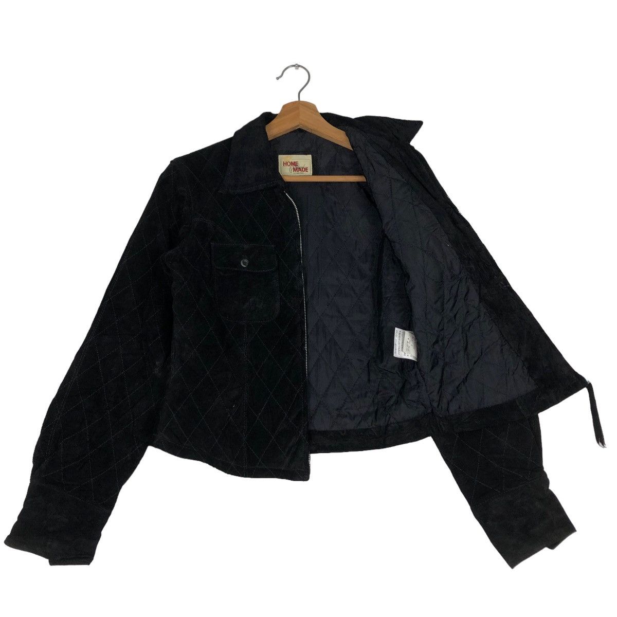 Japanese Brand 🔥Vtg Cropped Leather Jacket Biker Home Made Pelle Pelle Size US M / EU 48-50 / 2 - 9 Thumbnail