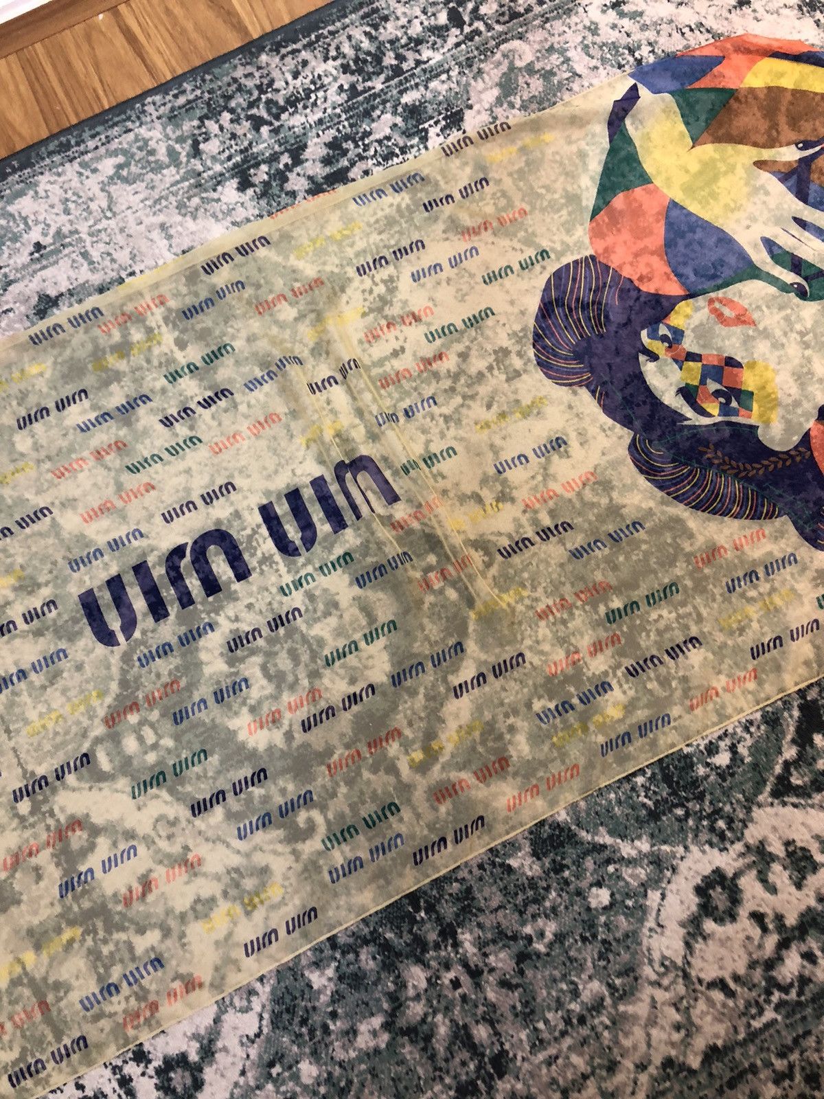 Miu Miu AW99 Miu Miu Harlequin Limited Edition Silk Scarves Shawl Size ONE SIZE - 5 Thumbnail