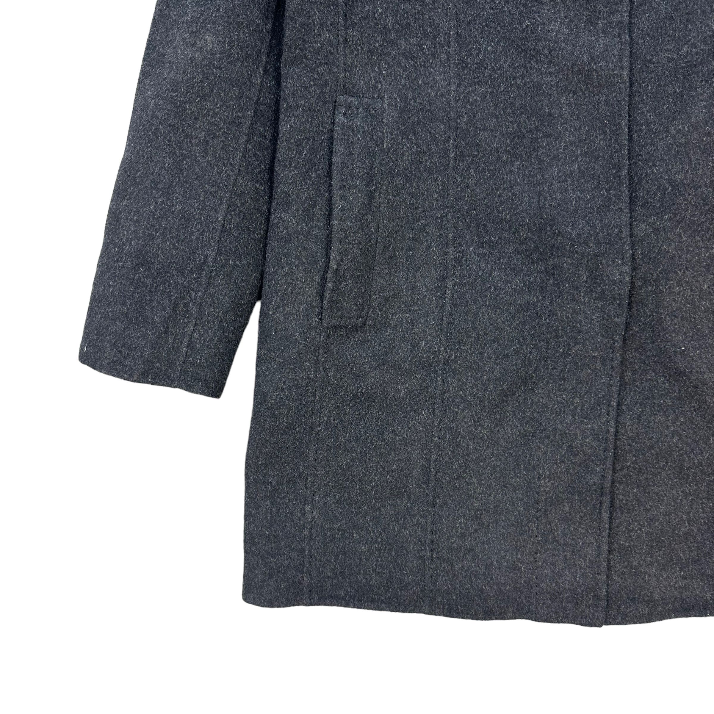 Burberry BURBERRY LONDON AW 2006 FUR NECK WOOL COAT #7666-162 Size S / US 4 / IT 40 - 4 Thumbnail