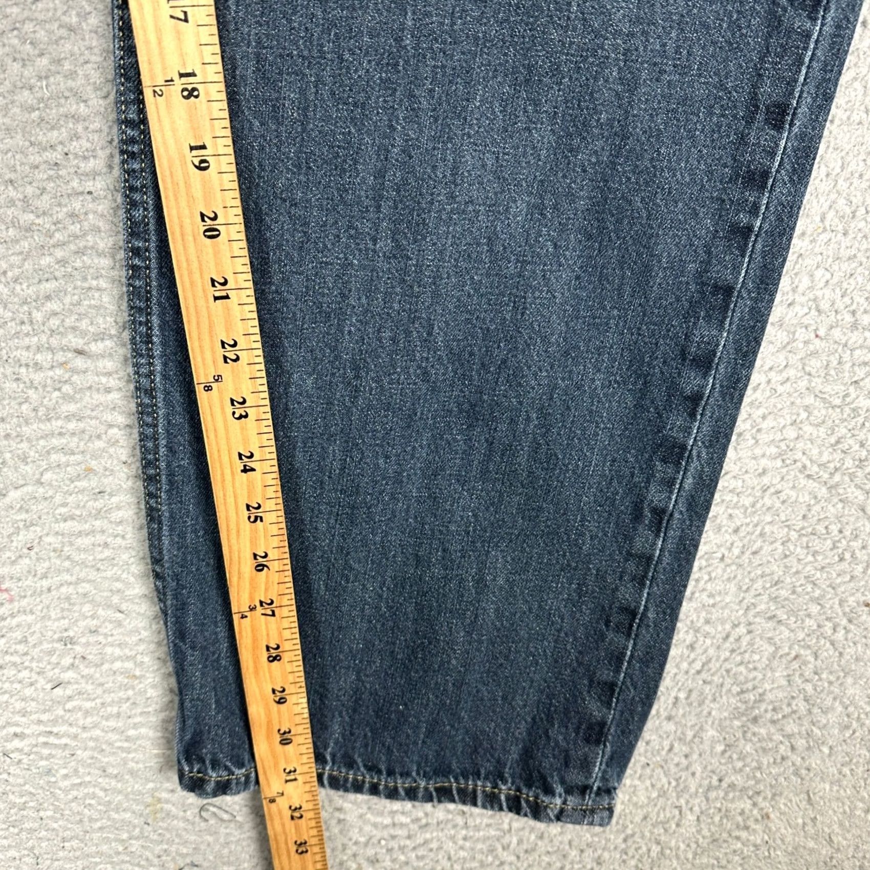 Levi's Levi's Jeans 559 Straight Leg Medium Wash Blue 42x34 Denim 5-Pocket Mens Jeans Size 42 Inseam 32 Zip Button Belt Loops Red Tab Leather Patch Mens Size US 42 / EU 58 - 5 Thumbnail