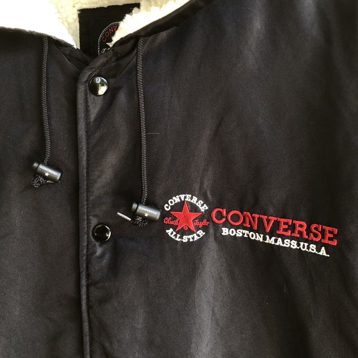 Converse CONVERSE spellout embroidered logo raincoat Size US L / EU 52-54 / 3 - 8 Thumbnail