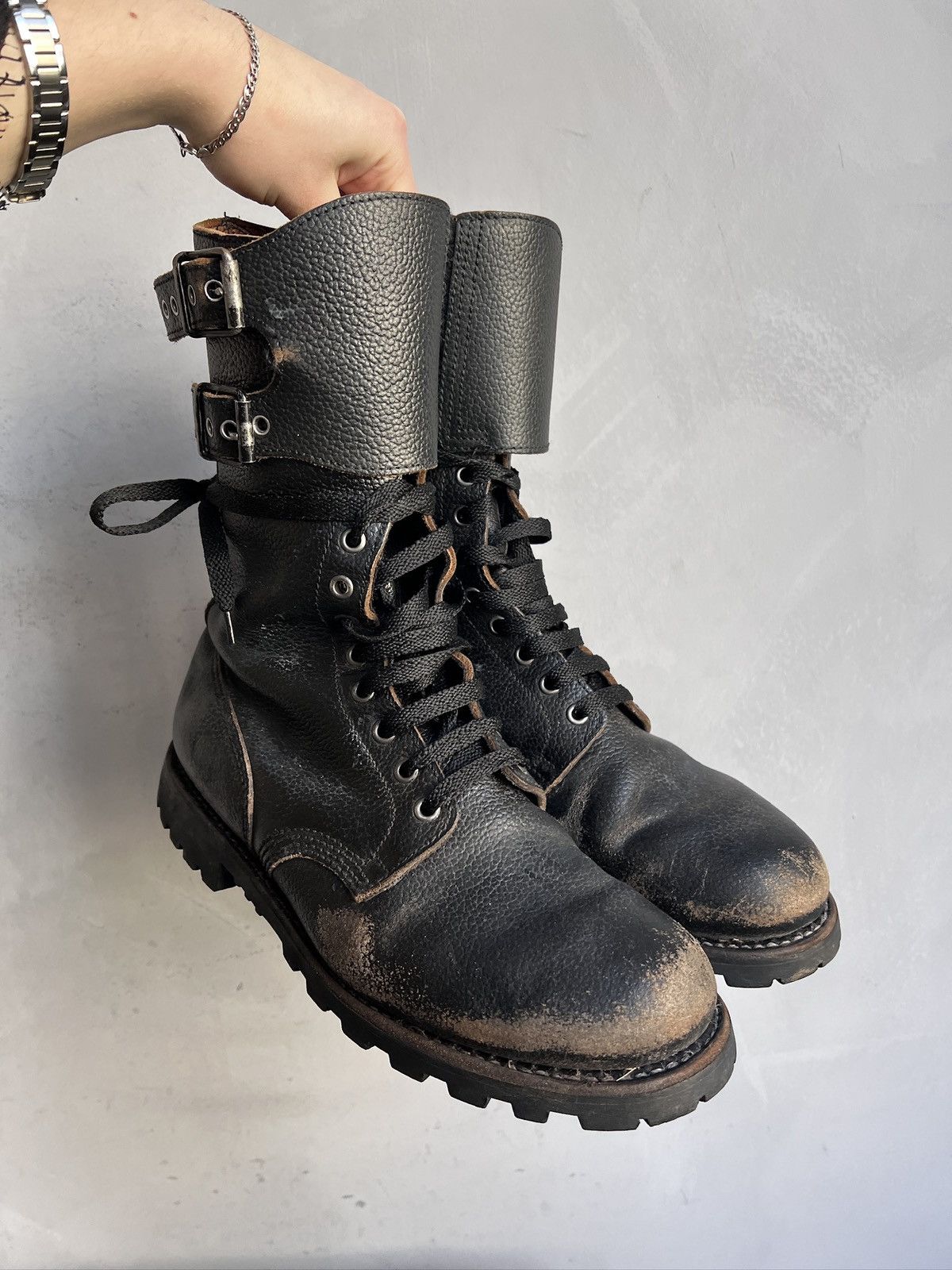 Undercover Undercover ankle army leather platform leather boots y2k Size US 11 / EU 44 - 2 Thumbnail
