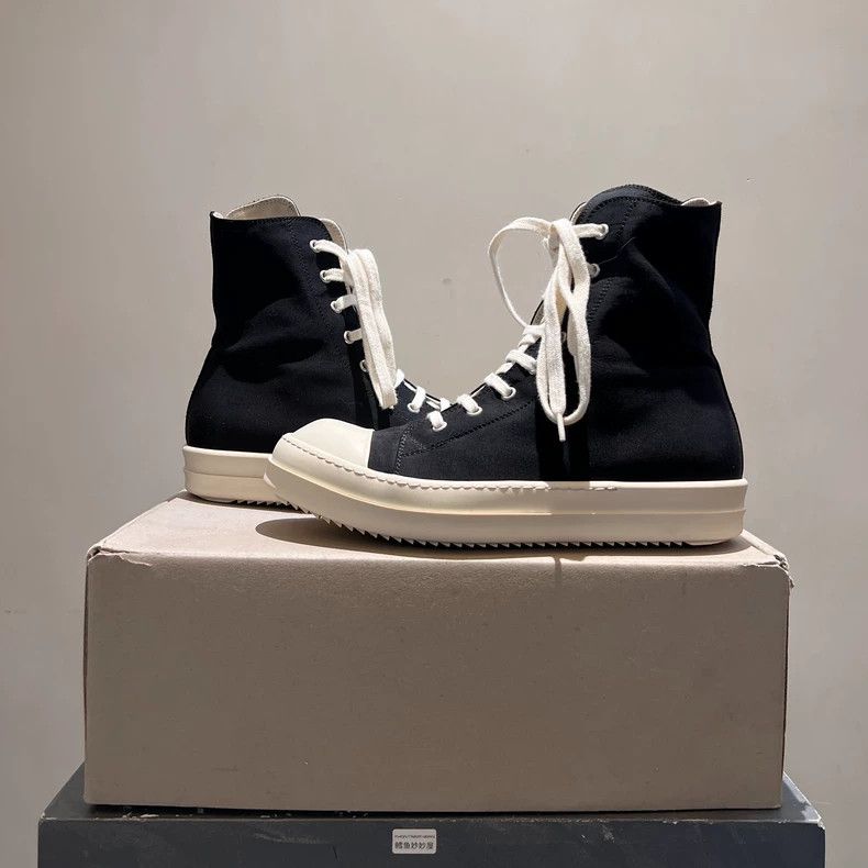 Rick Owens rick owens Double-thread high-top nylon cloth cover large Size US 7 / EU 40 - 2 Thumbnail