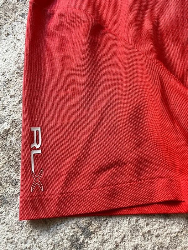 Polo Ralph Lauren RLX Polo Ralph Lauren Golf Sz L Red Rare Polo Shirt Size US L / EU 52-54 / 3 - 3 Thumbnail