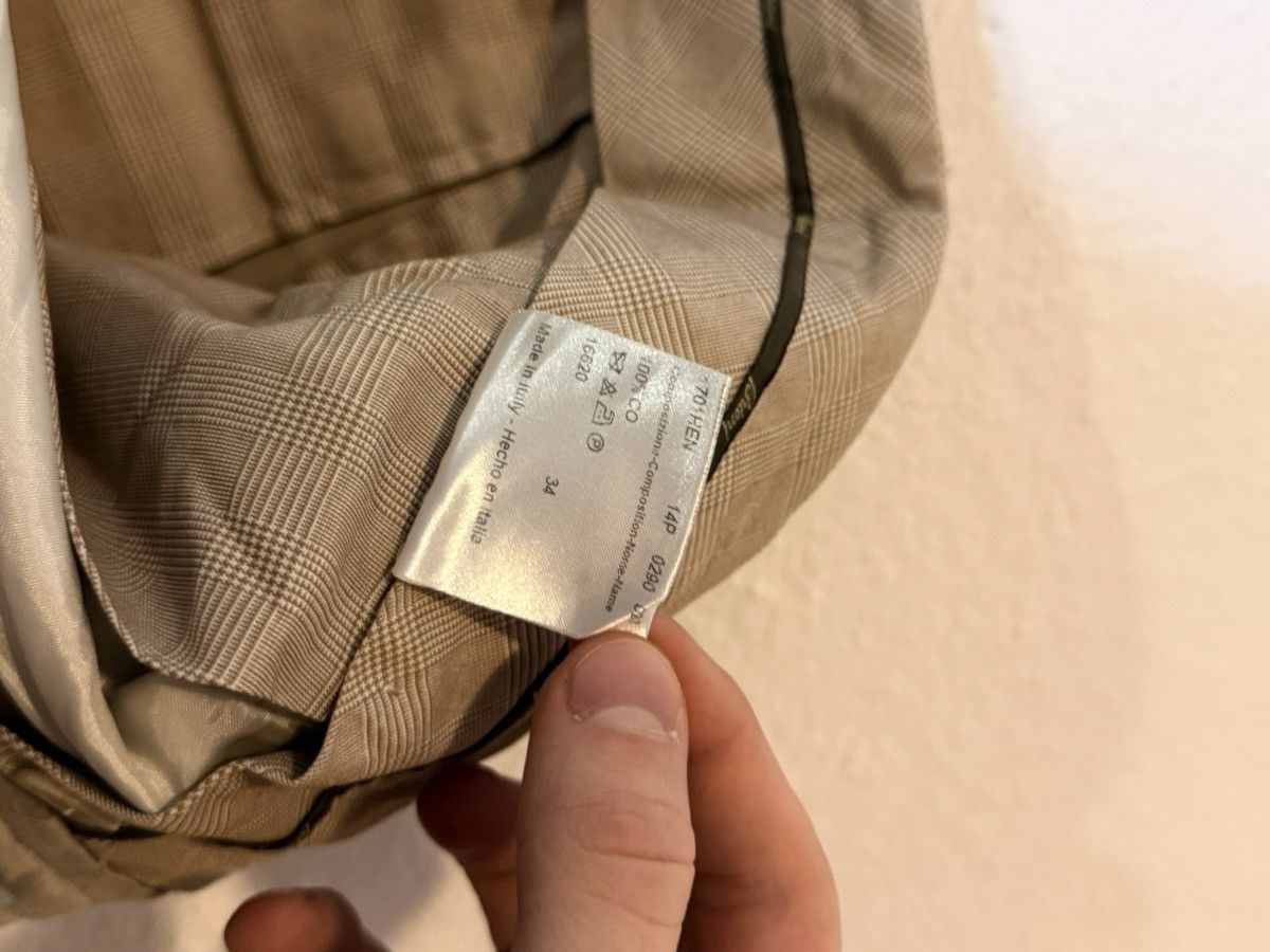 Brioni Brioni "Cortina" Luxury Dress Pants - Beige/Tan Plaid Size US 34 / EU 50 - 7 Thumbnail