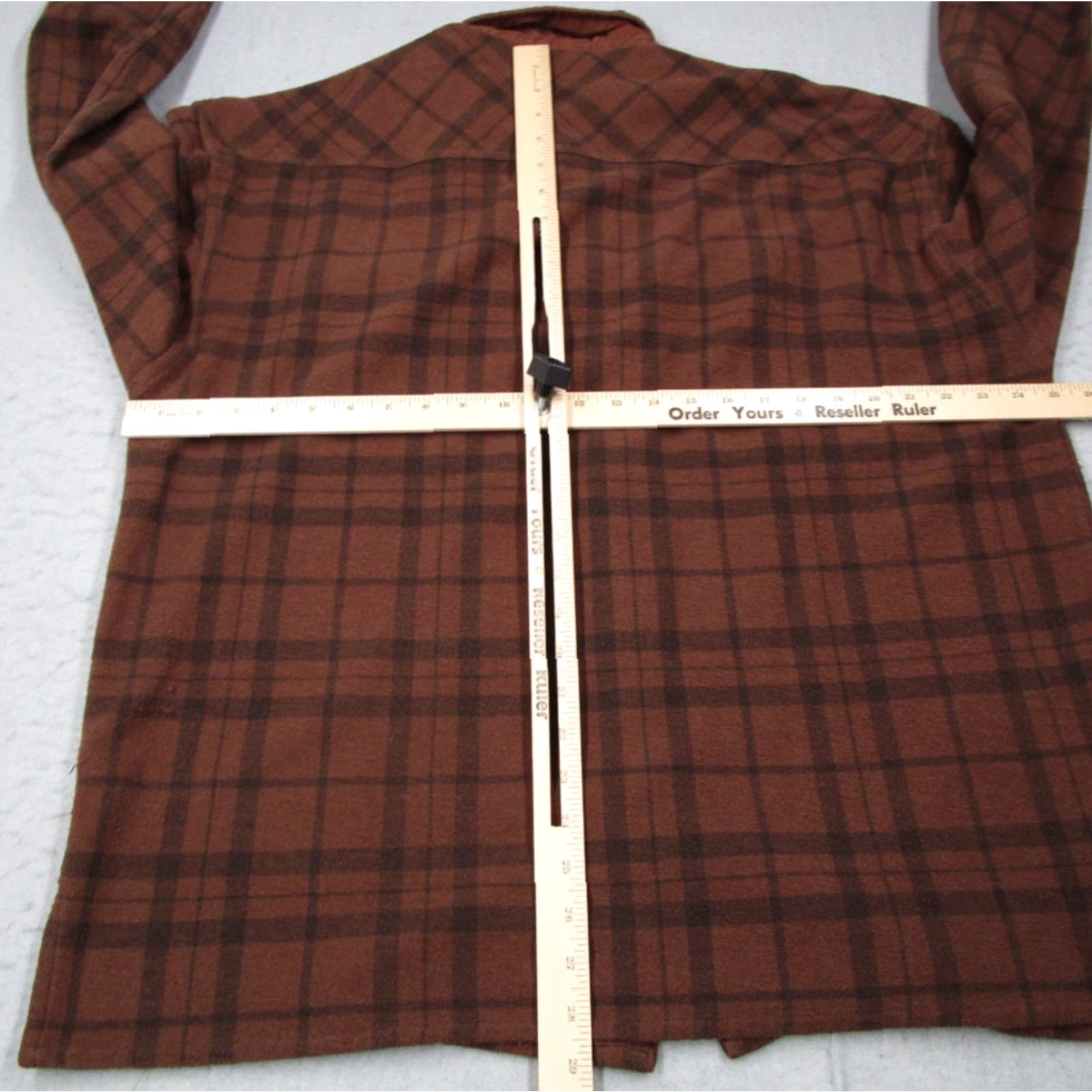 Gap VINTAGE Gap Jacket Mens Large Brown Plaid Shacket - Over Shirt - 90s Bohemian Retro Warm All Seasons Bomber Style Mens L Brown Plaid Jacket Size US L / EU 52-54 / 3 - 5 Thumbnail