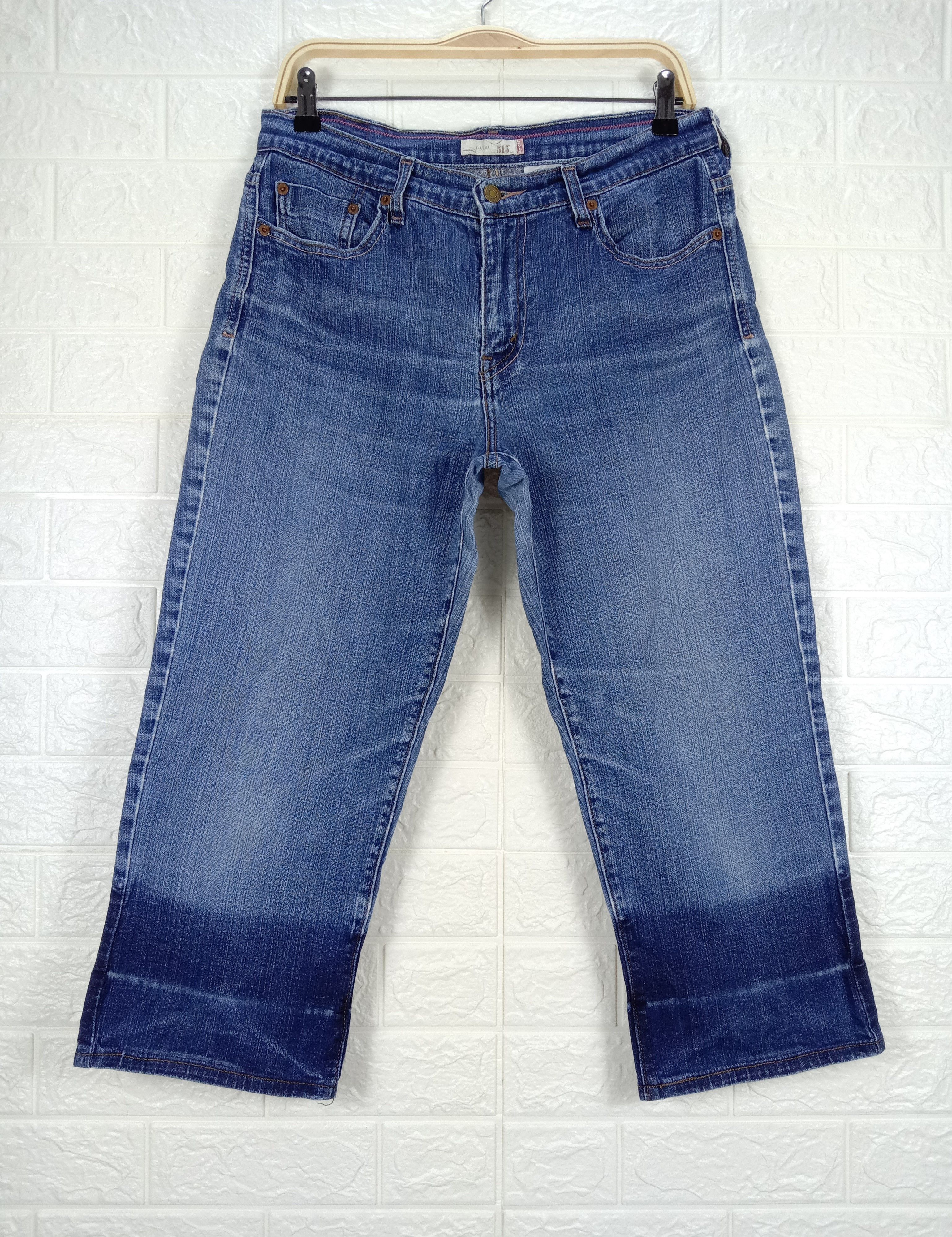 Levi's Vintage Levi's 515 Jeans Capri Blue Wash Denim Size 31" - 1 Thumbnail