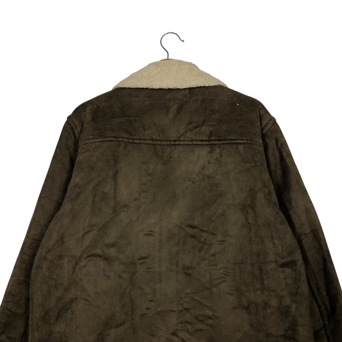 Japanese Brand 📌Vintage Leather Jacket Uniqlo Sherpa Blanket Issey Miyake Size US L / EU 52-54 / 3 - 10 Thumbnail