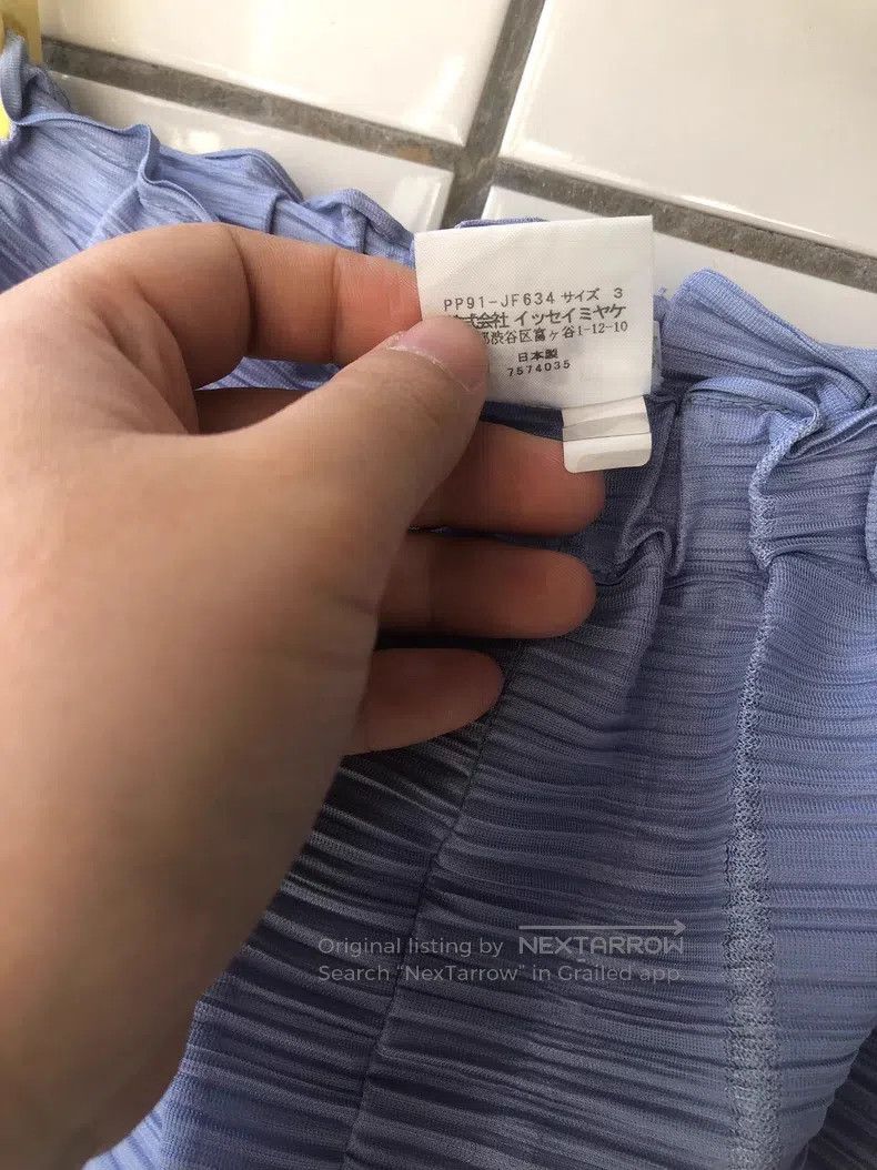 Issey Miyake Issey Miyake size:3 Blue Pants Size 31" - 4 Thumbnail