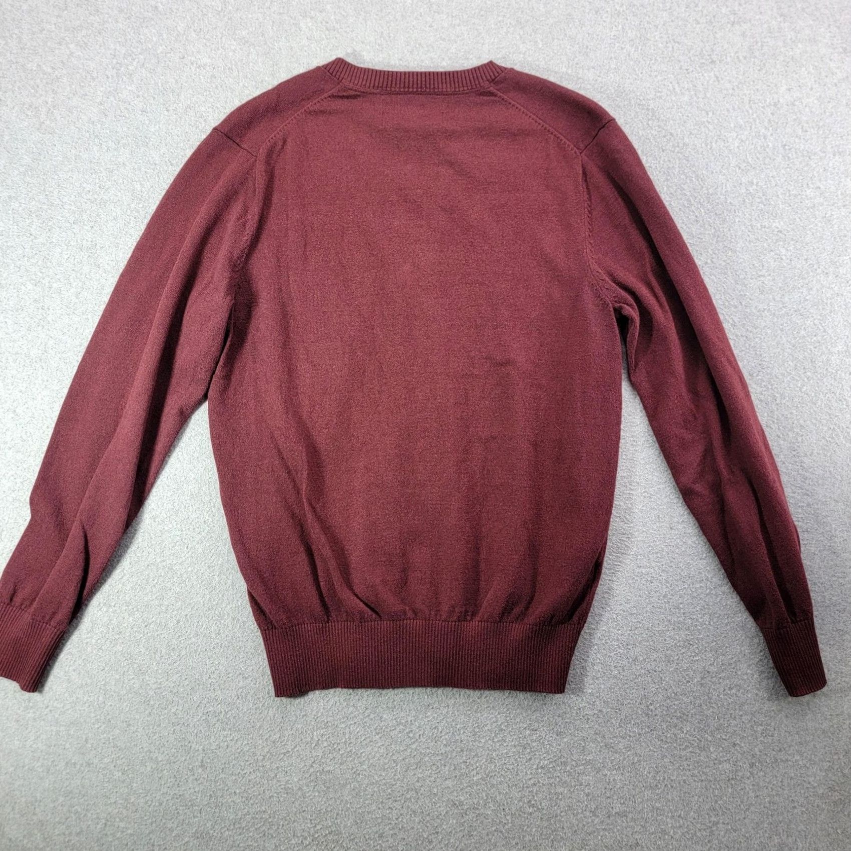 Eddie Bauer Eddie Bauer Sweater Mens S Red V-Neck Merino Knit Pullover Size US S / EU 44-46 / 1 - 4 Thumbnail