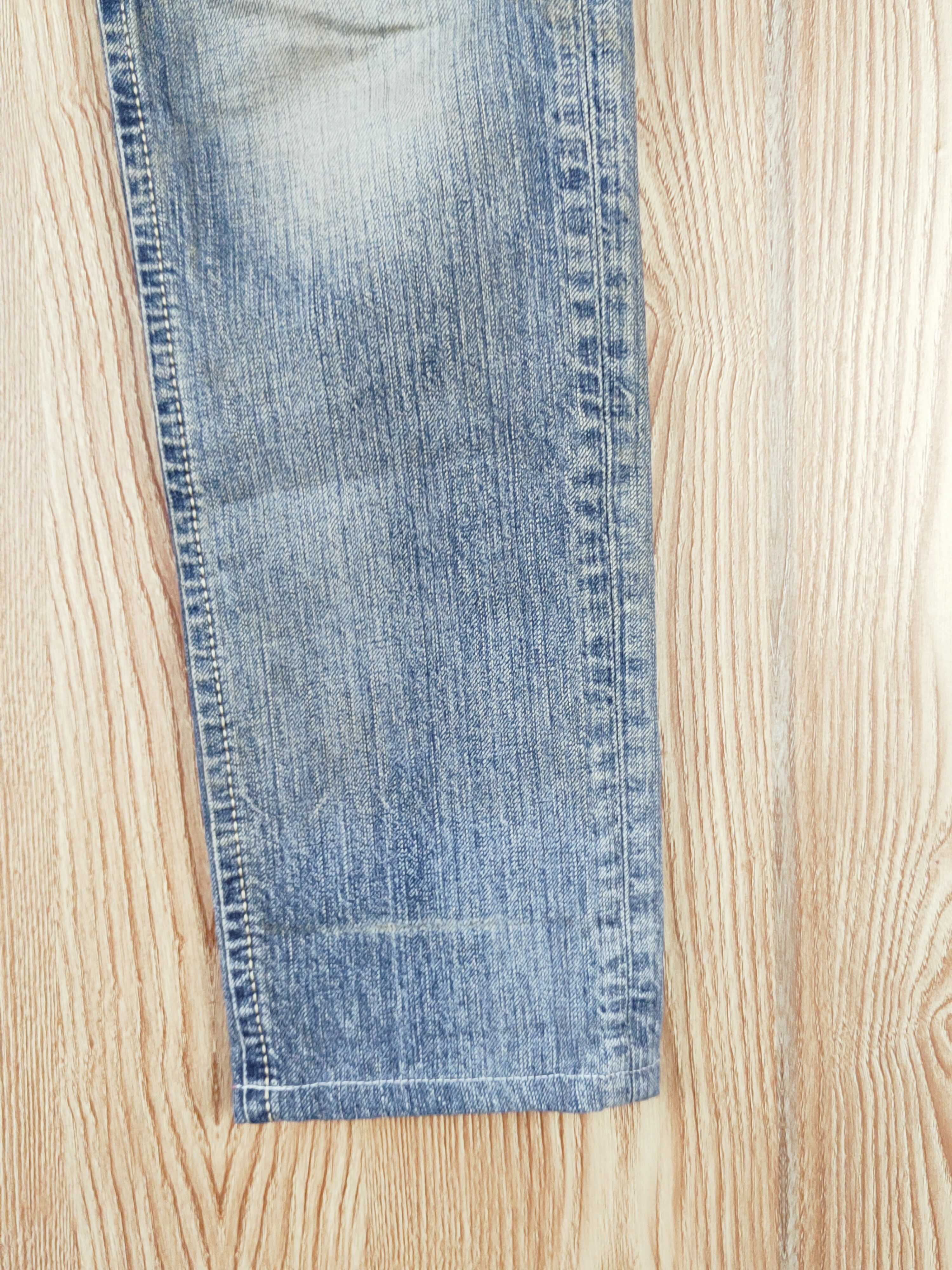 Edwin Edwin Blue Faded Distressed Ripped Jeans #W234 Size 28" / US 6 / IT 42 - 6 Thumbnail