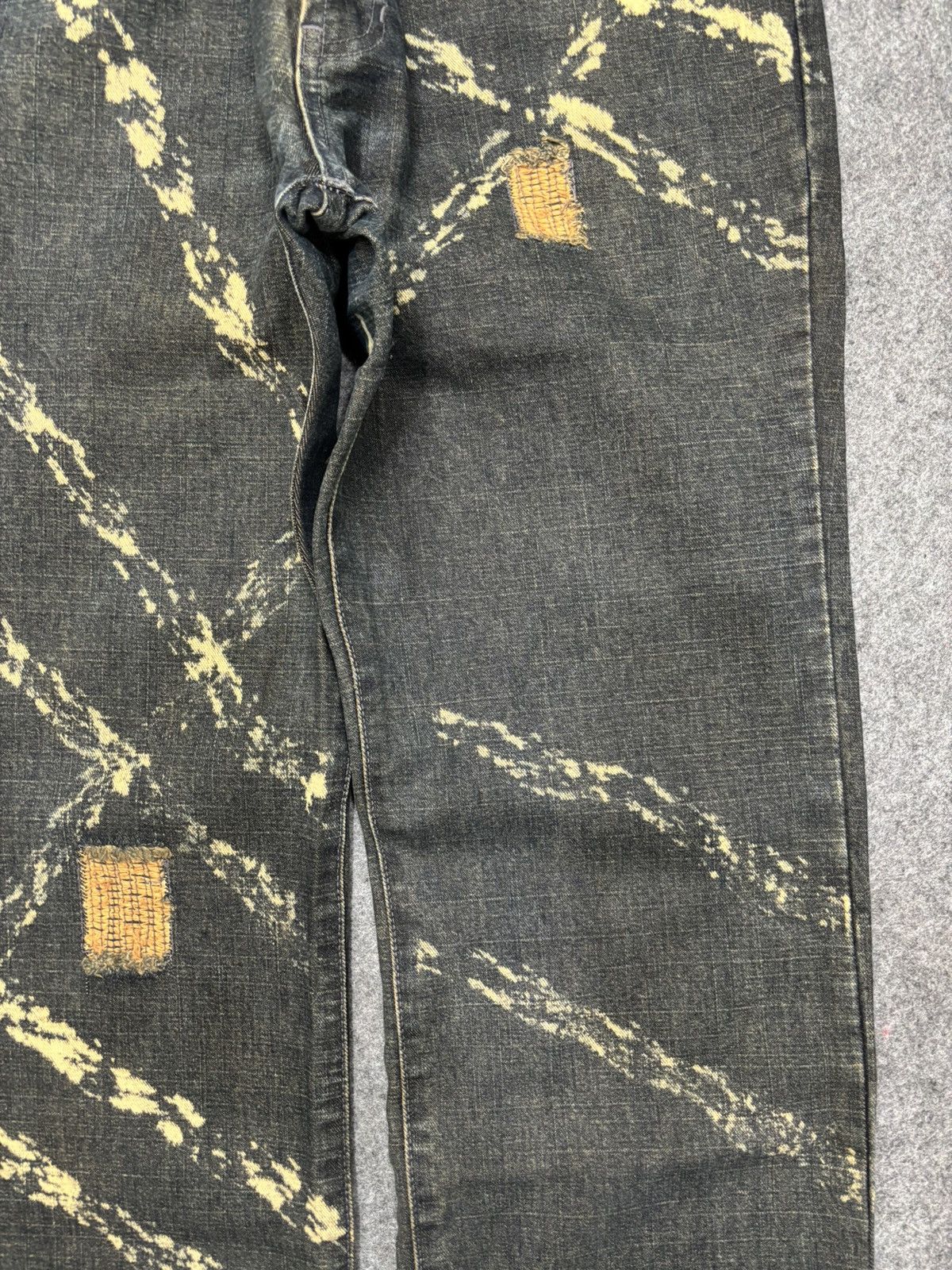 Designer 💥MODERM Samurai Slash MudWash Rusty Distressed Denim F675 Size US 32 / EU 48 - 5 Thumbnail