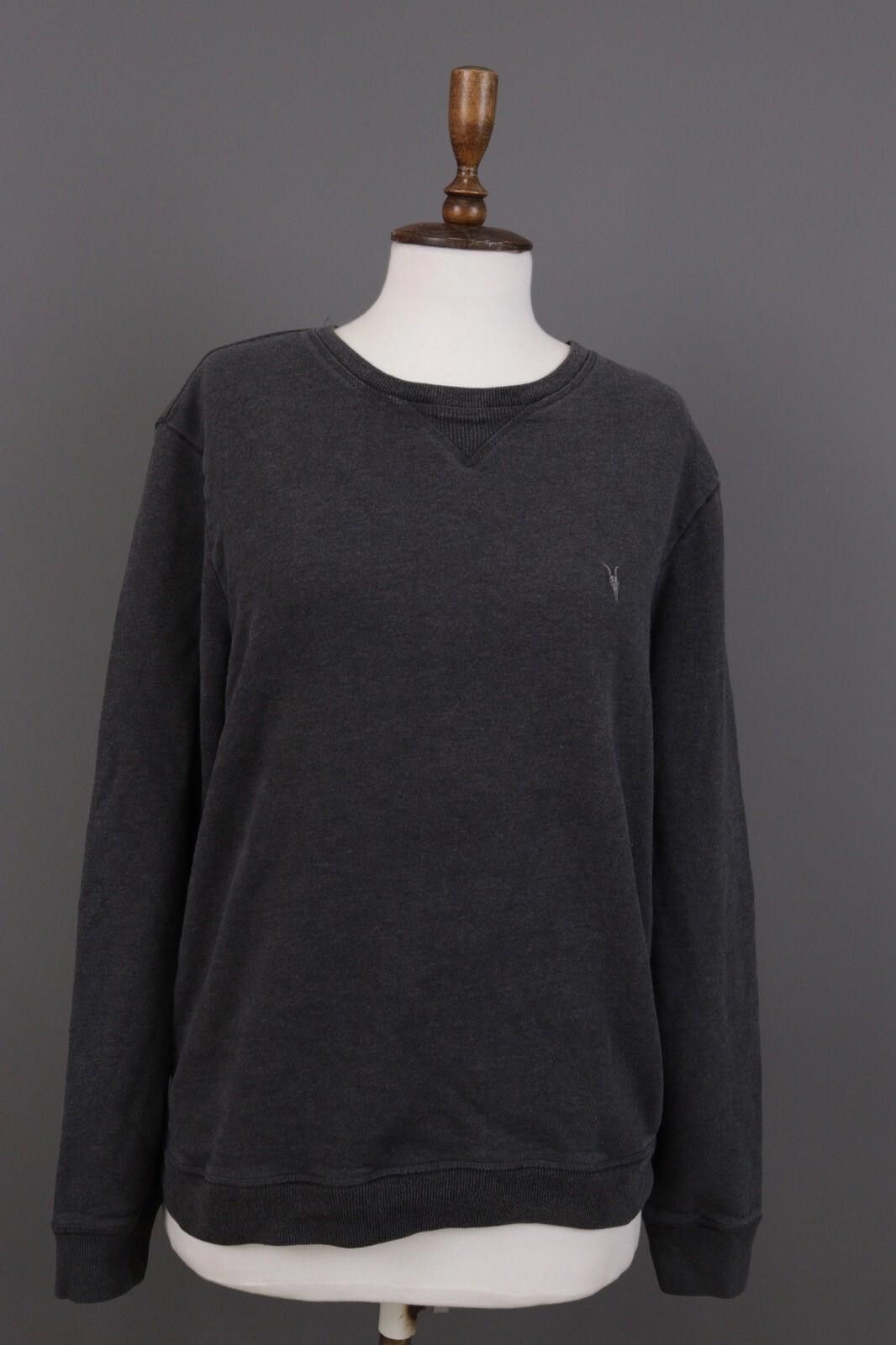Allsaints AllSaints Wilde Crew Gray Knit Long Sleeve Sweater Size S Size US S / EU 44-46 / 1 - 1 Thumbnail
