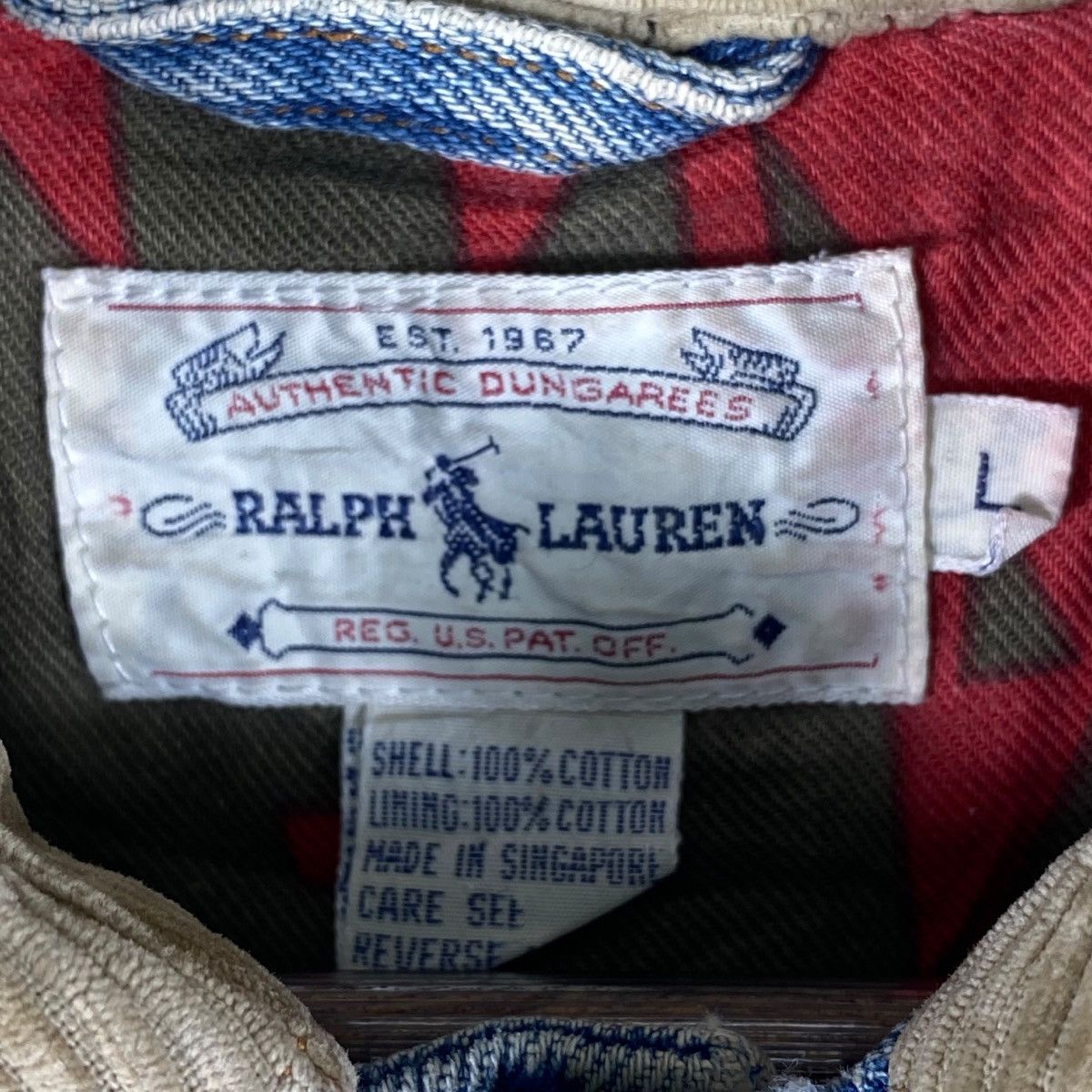 Polo Ralph Lauren × RRL Ralph Lauren × Ralph Lauren Vintage Polo Ralph Laurent Aztec Lined Jacket Size US L / EU 52-54 / 3 - 11 Thumbnail
