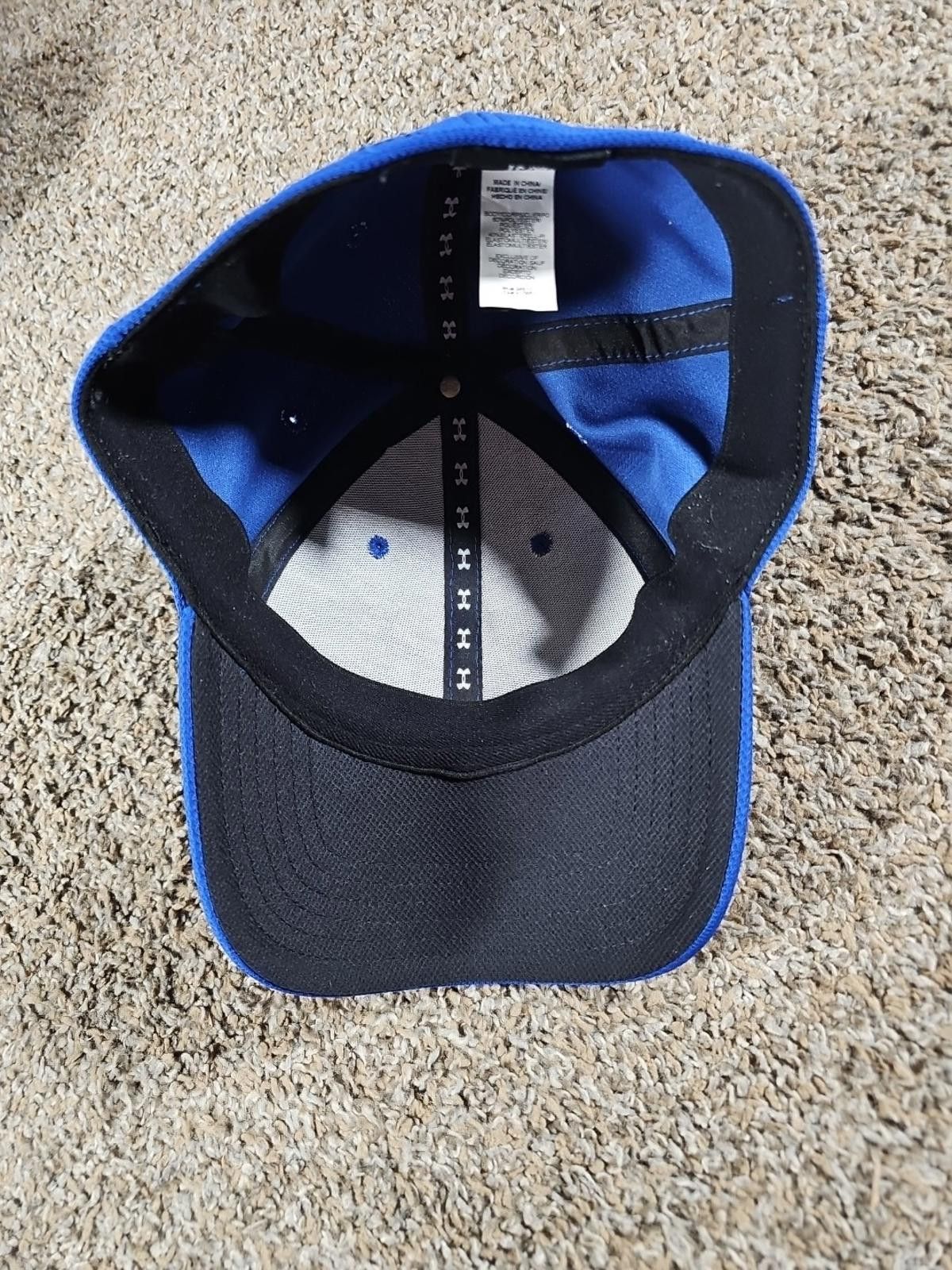 Under Armour Under Armour Blue Fitted Hat L/XL Size ONE SIZE - 6 Thumbnail