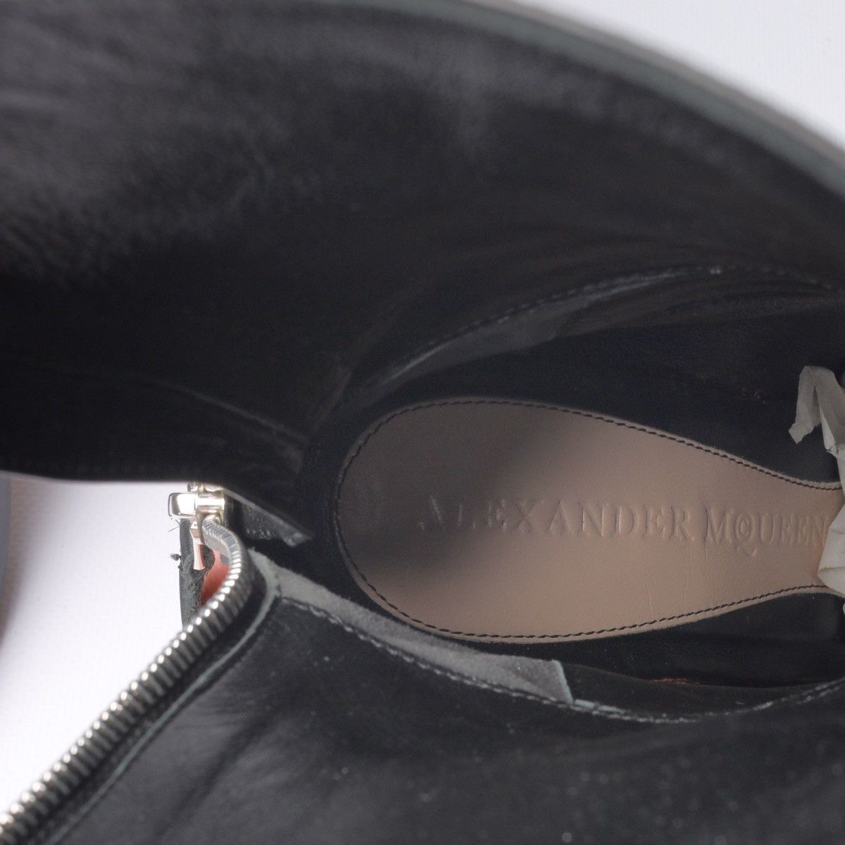 Alexander McQueen Alexander McQueen Black Mid-Calf Leather Boots Shoes Size US 7.5 / IT 37.5 - 14 Thumbnail