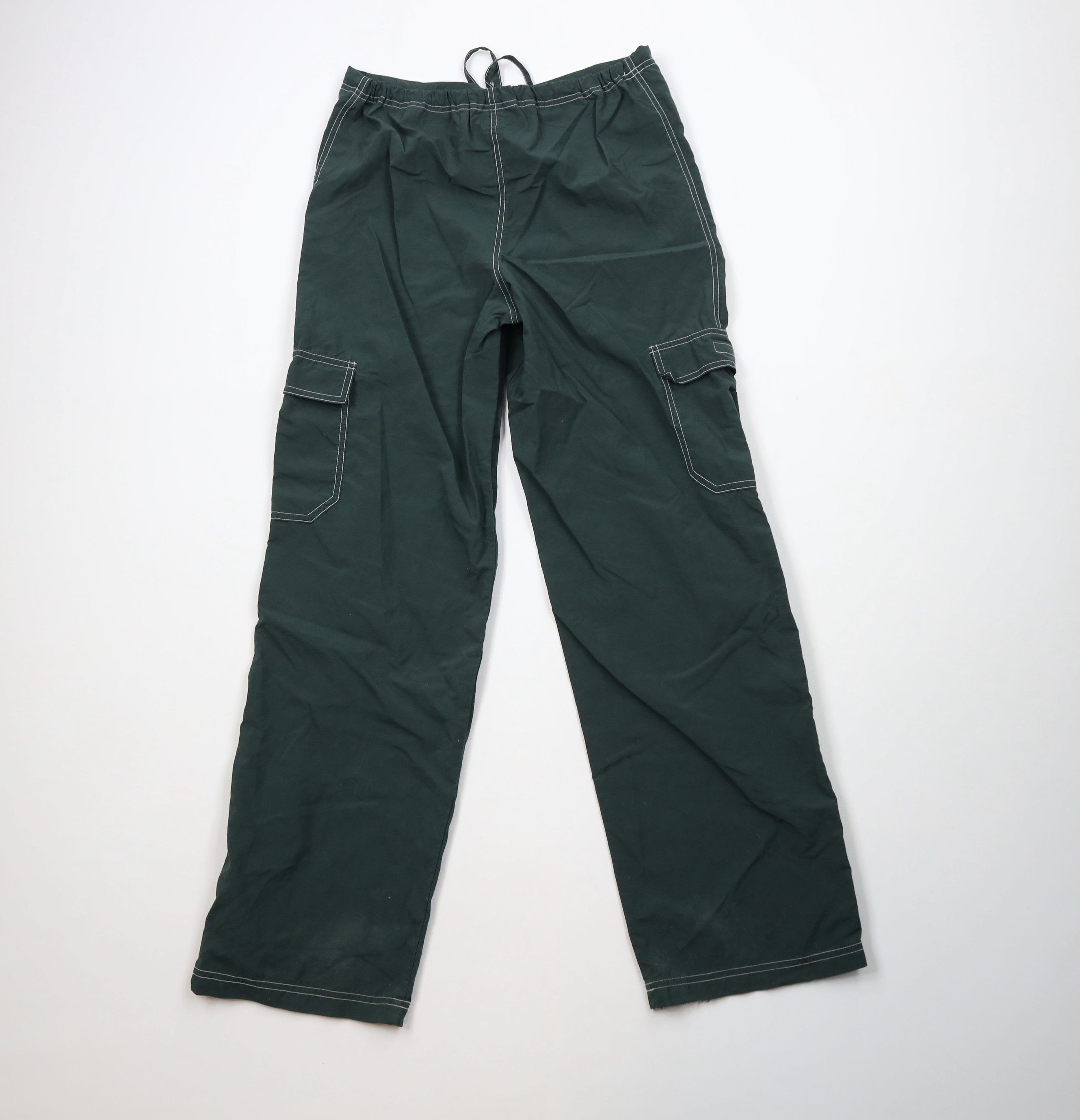 Vintage Vintage 90s Y2K Streetwear Cargo Windbreaker Pants Green Size US 32 / EU 48 - 8 Thumbnail