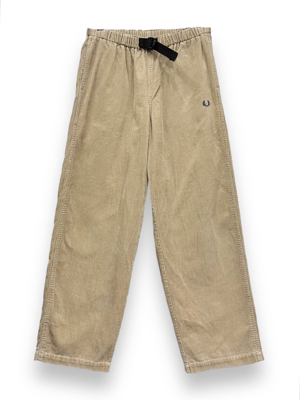 Fred Perry 🔥Vintage FRED PERRY Corduroy Elastic Waist Easy Fit Pants Size US 30 / EU 46 - 1 Thumbnail