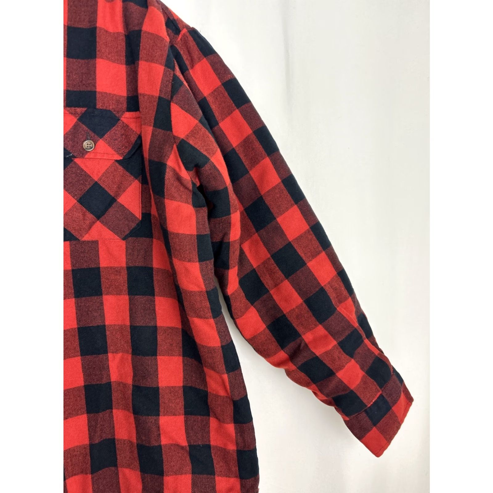 Lumberjack Comfort Outfitter Shirt Mens XL Red Black Lumberjack Plaid Lined Flannel Button-Up Size US XL / EU 56 / 4 - 4 Thumbnail