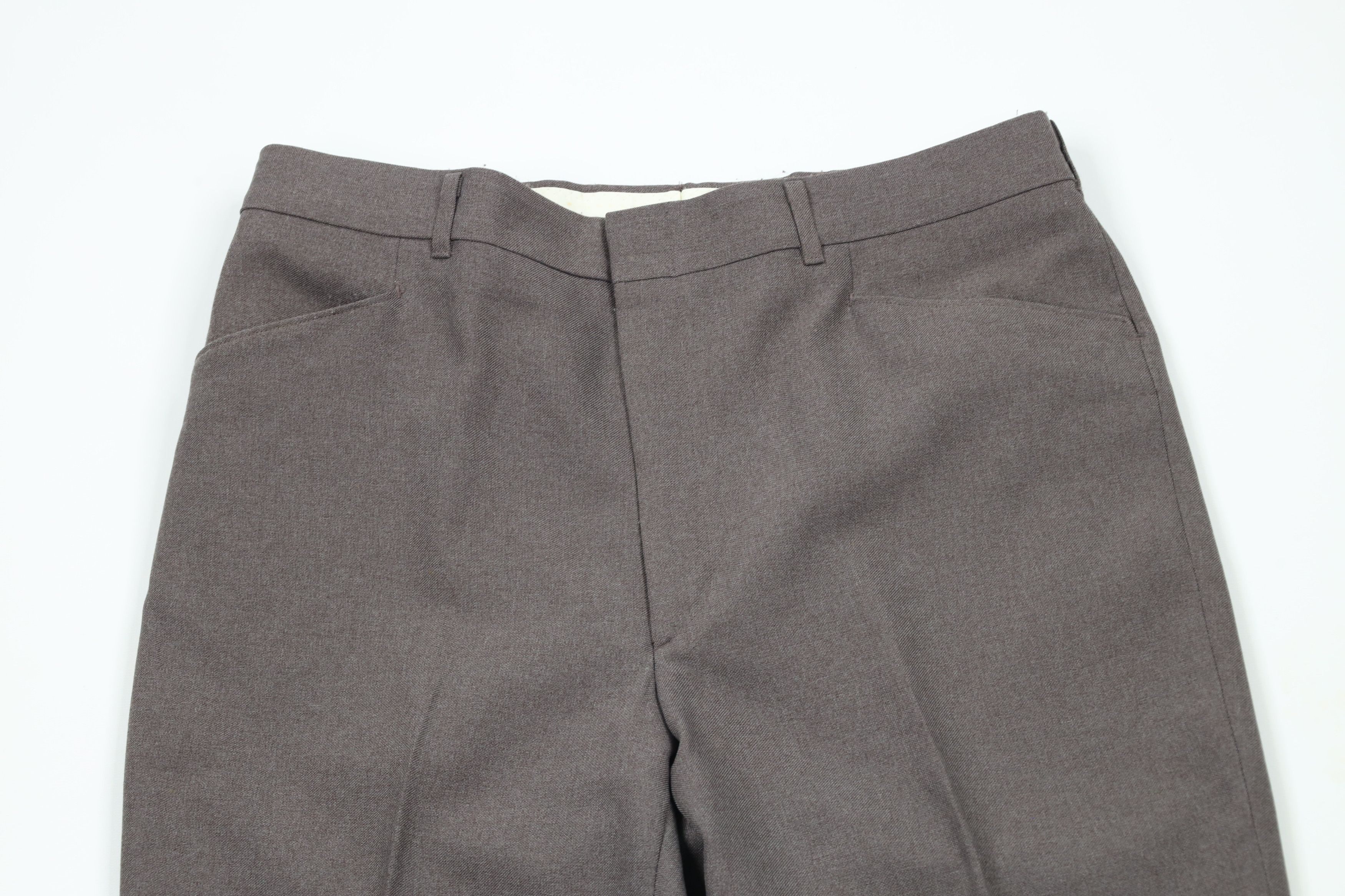 Vintage Vintage 70s Streetwear Wide Leg Chino Pants Polyester USA Size US 34 / EU 50 - 2 Thumbnail