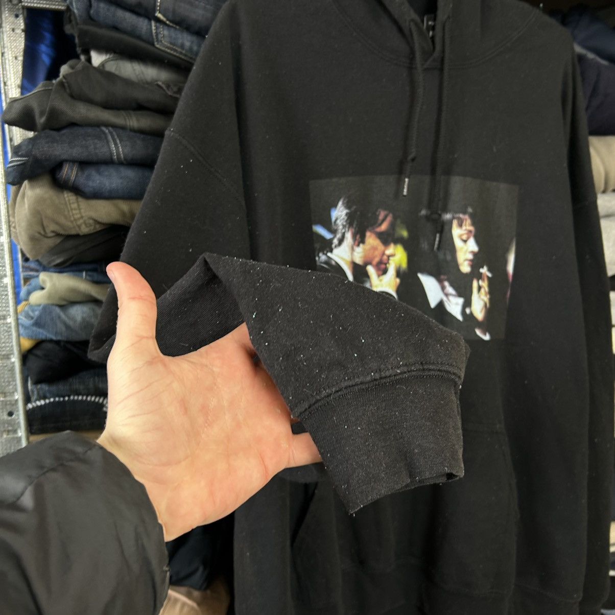 Cartoon Network Vintage Pulp Fiction Big Logo Movie Streetwear hoodie size L Size US L / EU 52-54 / 3 - 4 Thumbnail