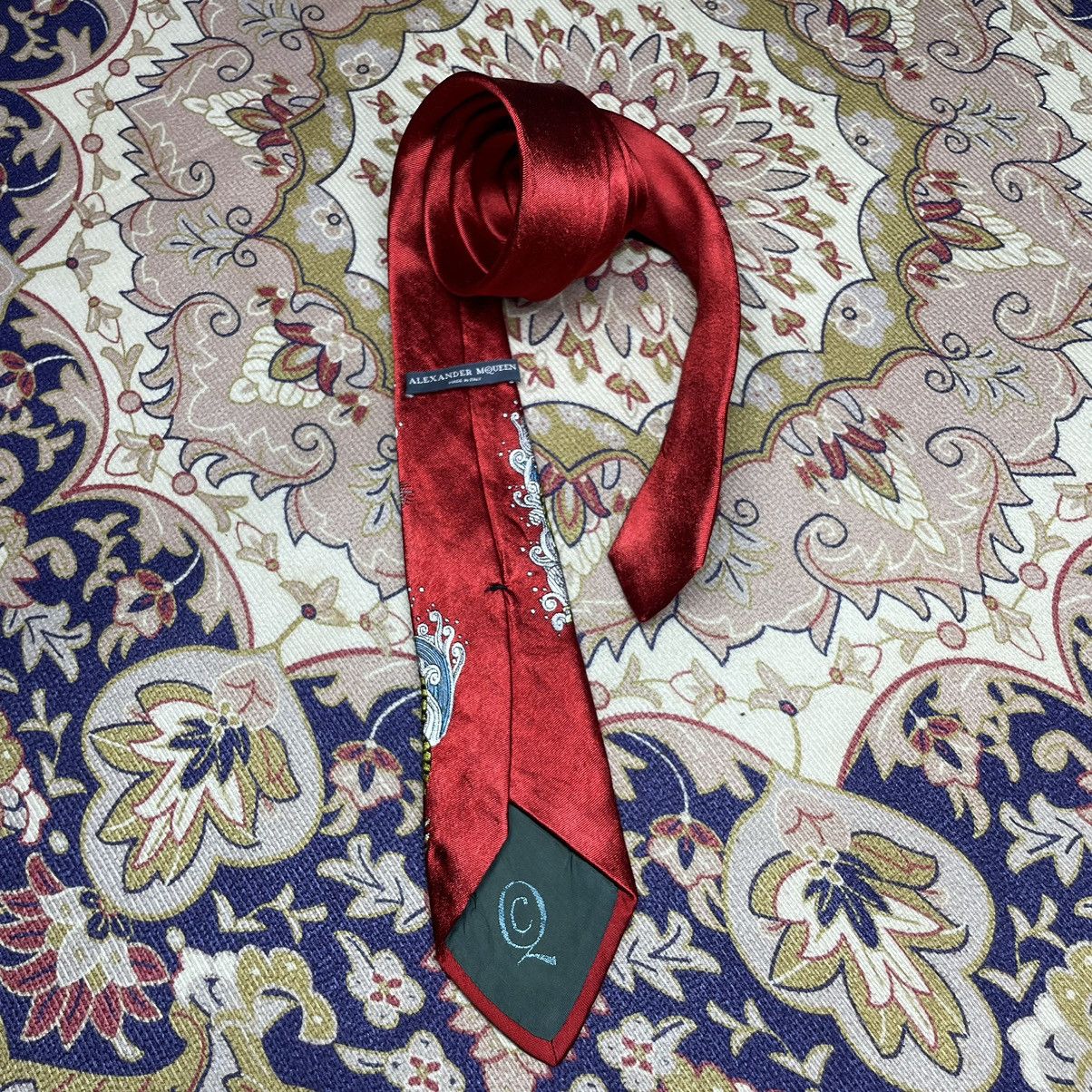 Alexander McQueen ALEXANDER MQUEEN Tiger Design Necktie Size ONE SIZE - 2 Thumbnail