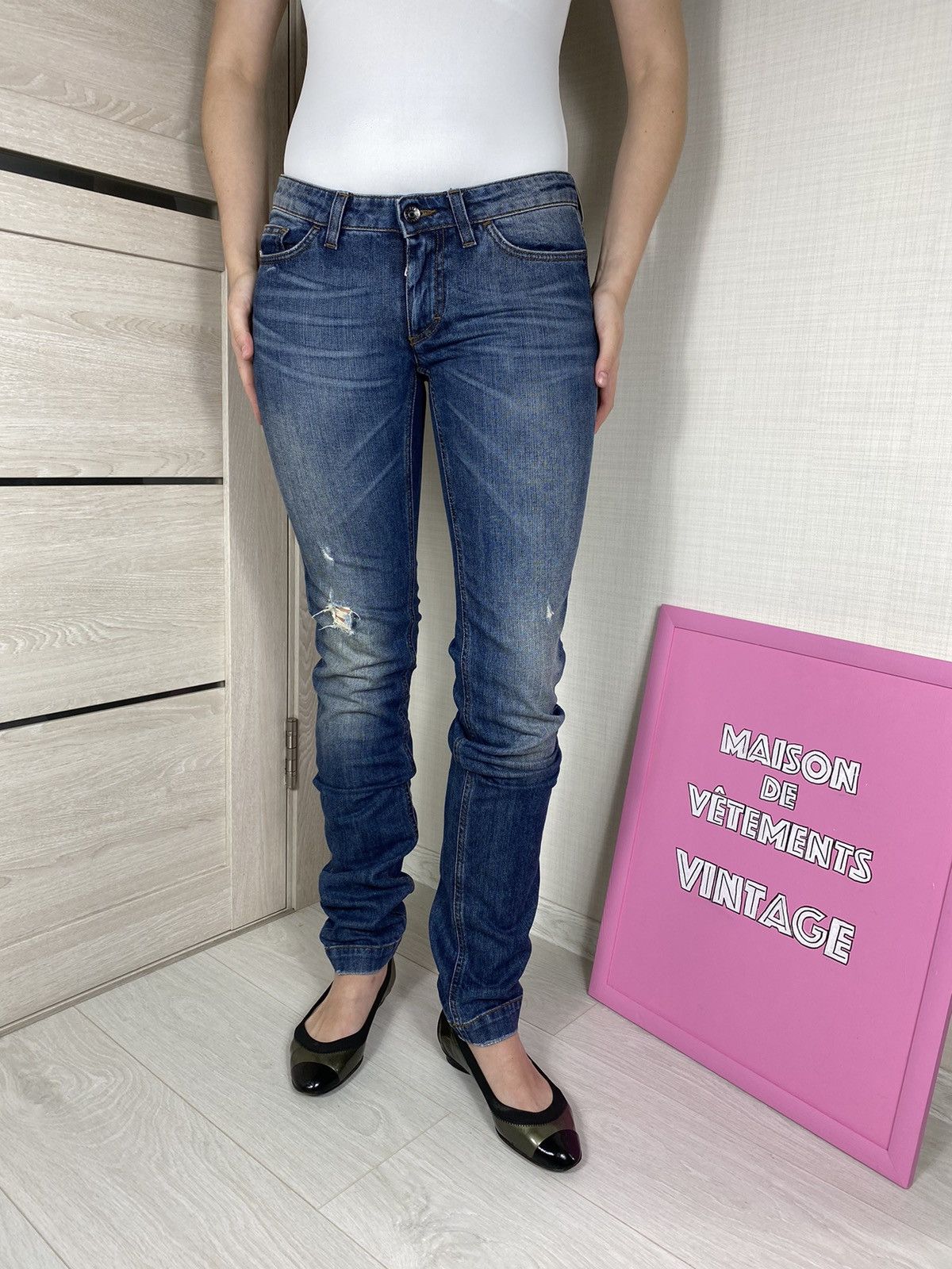 Dolce & Gabbana × Vintage Dolce Gabbana Jeans Pants Size 27" / US 4 / IT 40 - 2 Thumbnail