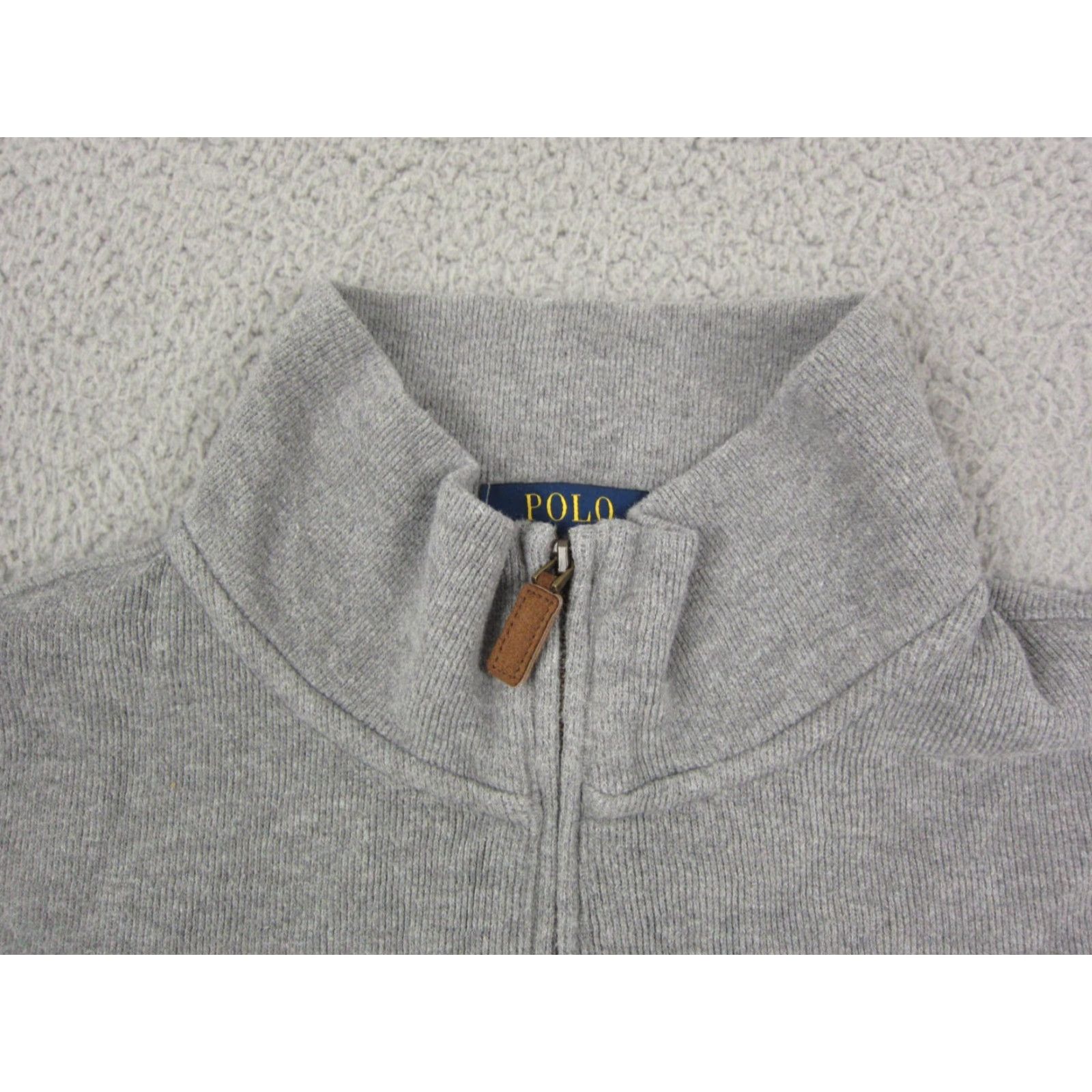 Polo Ralph Lauren Polo Ralph Lauren Sweatshirt Adult XL Gray 1/4 Zip Mock Neck 3/4 Zip Pullover Mens 90s Estate Rib Logo Zip Polo Ralph Lauren Sweatshirt Size US XL / EU 56 / 4 - 4 Thumbnail