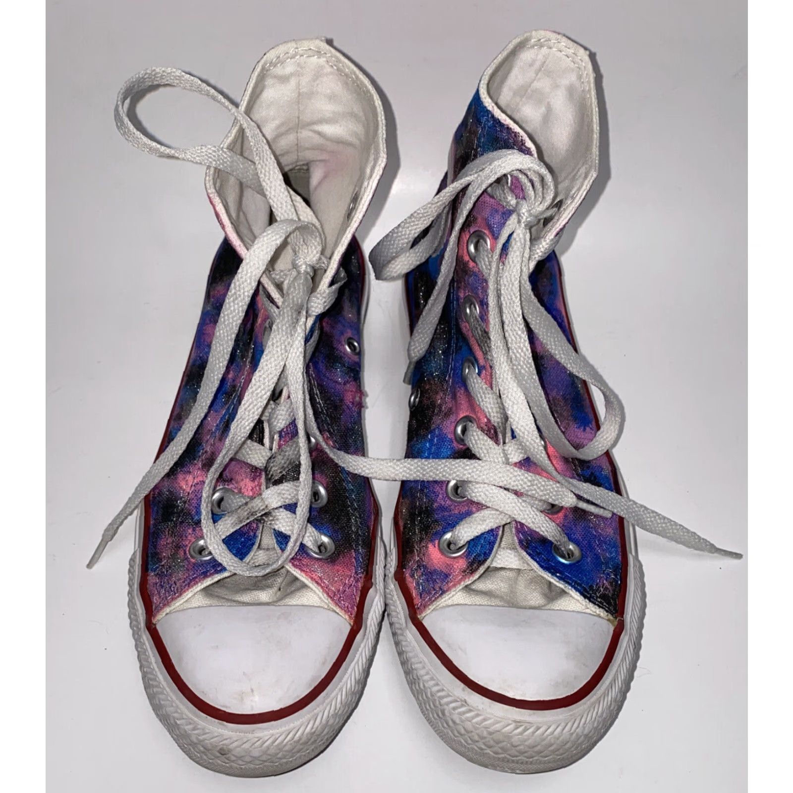 Converse Converse Women's Athletic Sneakers Size 6.5 Low Top Pink Blue All Star Lace Up Size US 4.5 / IT 34.5 - 3 Thumbnail
