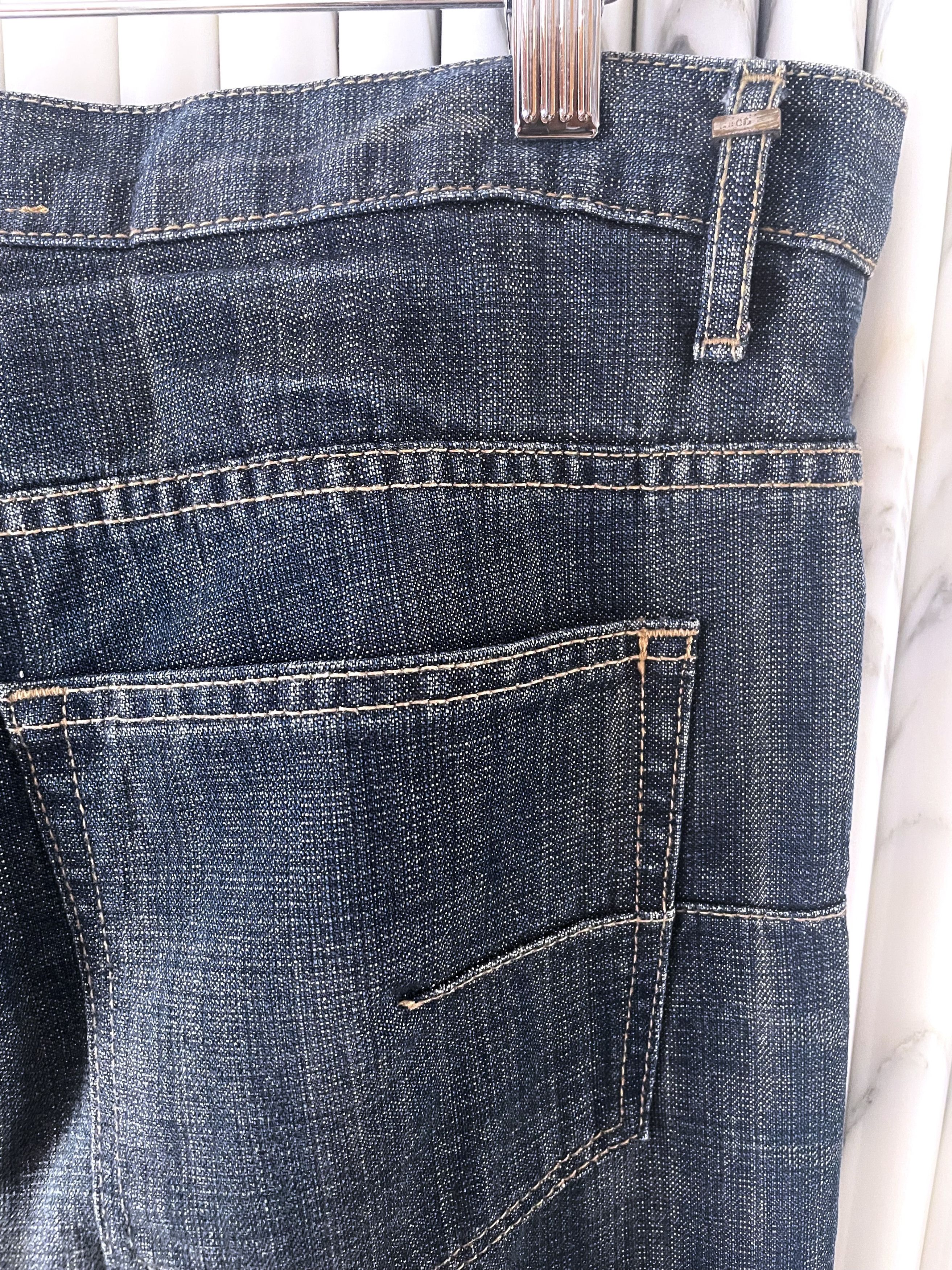 Dior × Hedi Slimane GRAIL SS05 DEADSTOCK MIJ GLITTER SLUB SKINNY JEANS Size US 32 / EU 48 - 7 Thumbnail