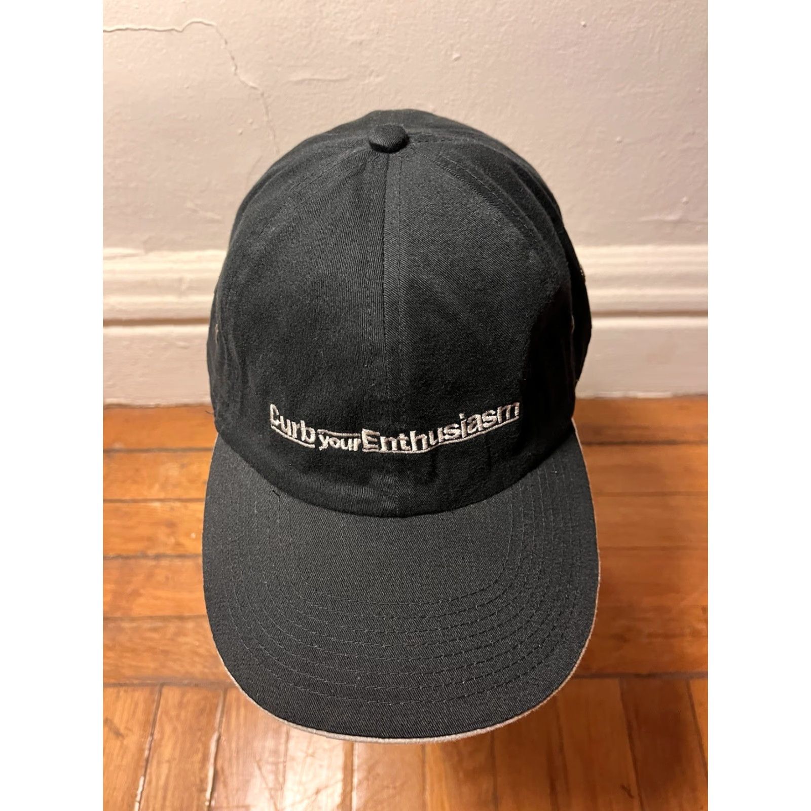 Vintage VINTAGE Curb Your Enthusiasm Larry David Official HBO Hat Black Baseball Cap Men One Size Cotton Brand KNP Size ONE SIZE - 3 Thumbnail