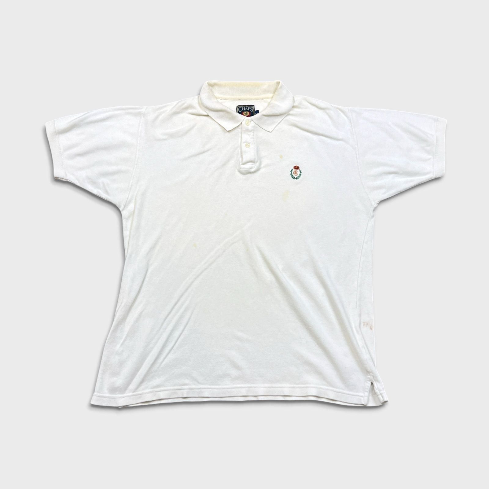 Chaps Ralph Lauren × Polo Ralph Lauren × Vintage 90s Chaps Ralph Lauren Polo Shirt Medium Crest Short Sleeve Size US M / EU 48-50 / 2 - 1 Thumbnail
