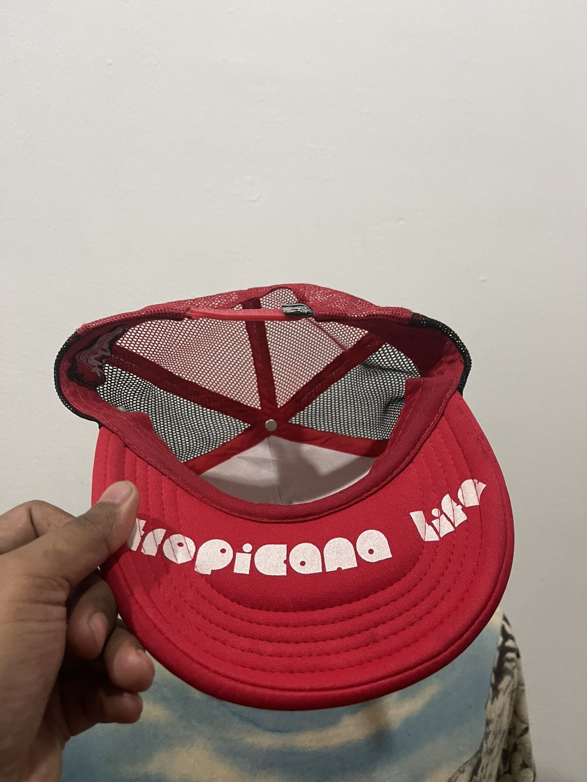 Japanese Brand Tropicana Live two tone colo trucker cap Hat Size ONE SIZE - 7 Thumbnail