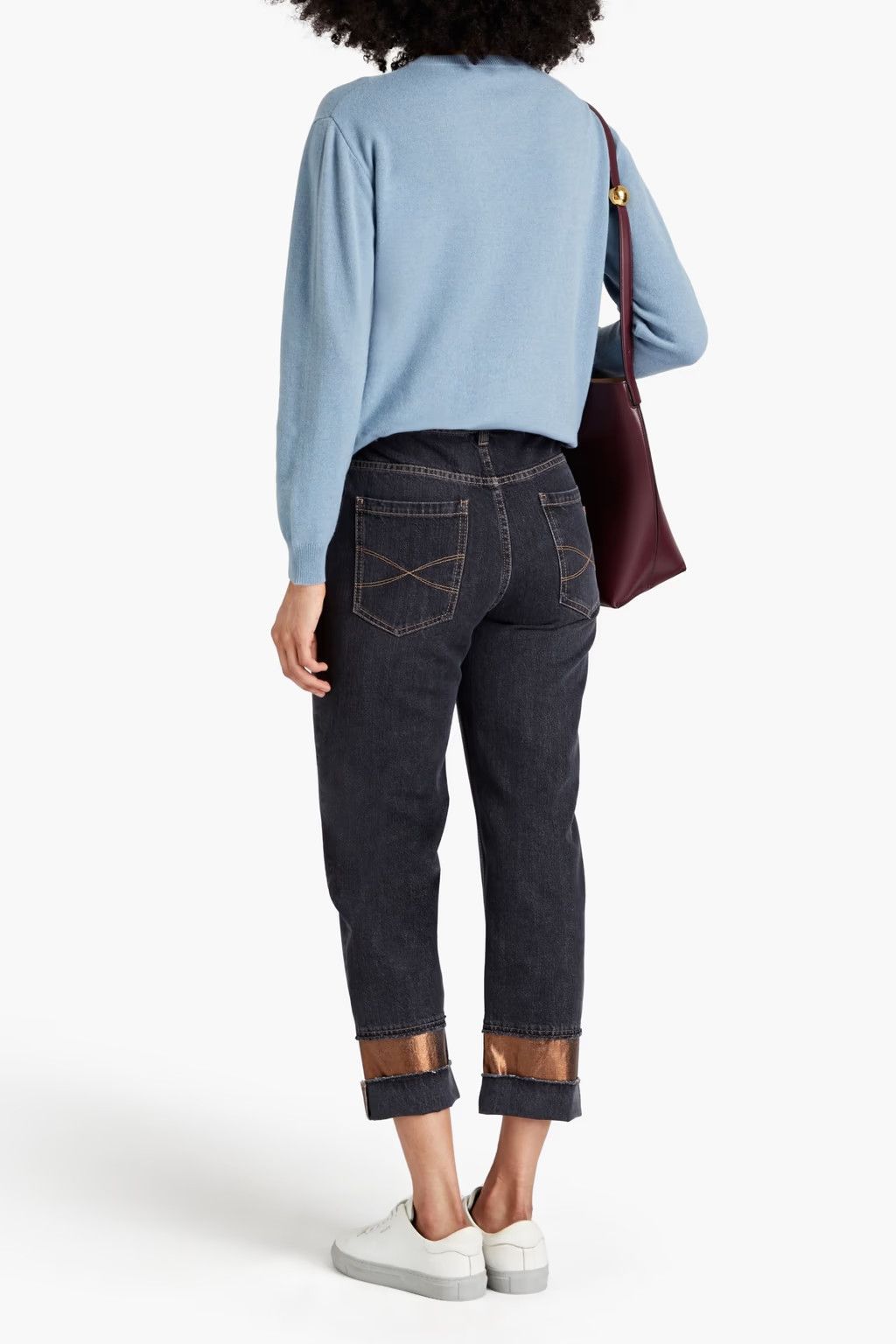 Brunello Cucinelli o1y0725 Denim Pant in Black Size 26" / US 2 / IT 38 - 3 Thumbnail