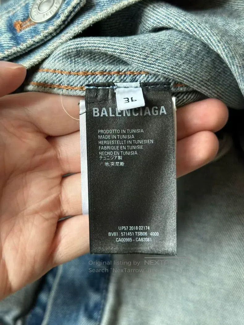 Balenciaga Balenciaga Sanskrit denim jacket Size XS / US 0-2 / IT 36-38 - 4 Thumbnail